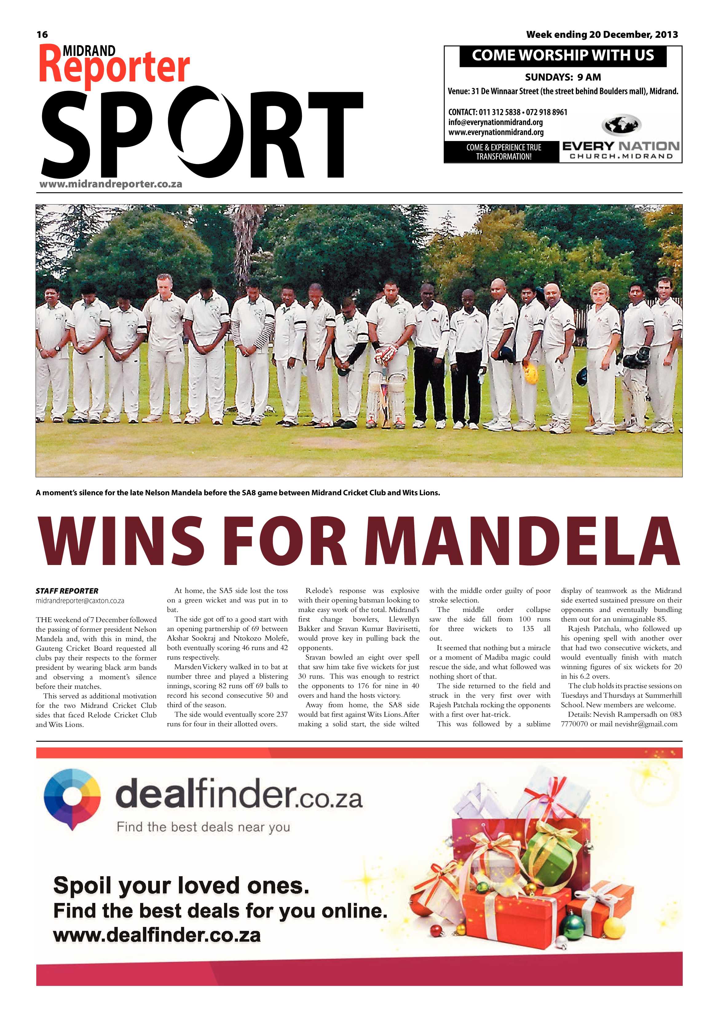 Midrand Reporter 20 December 2013 page 16