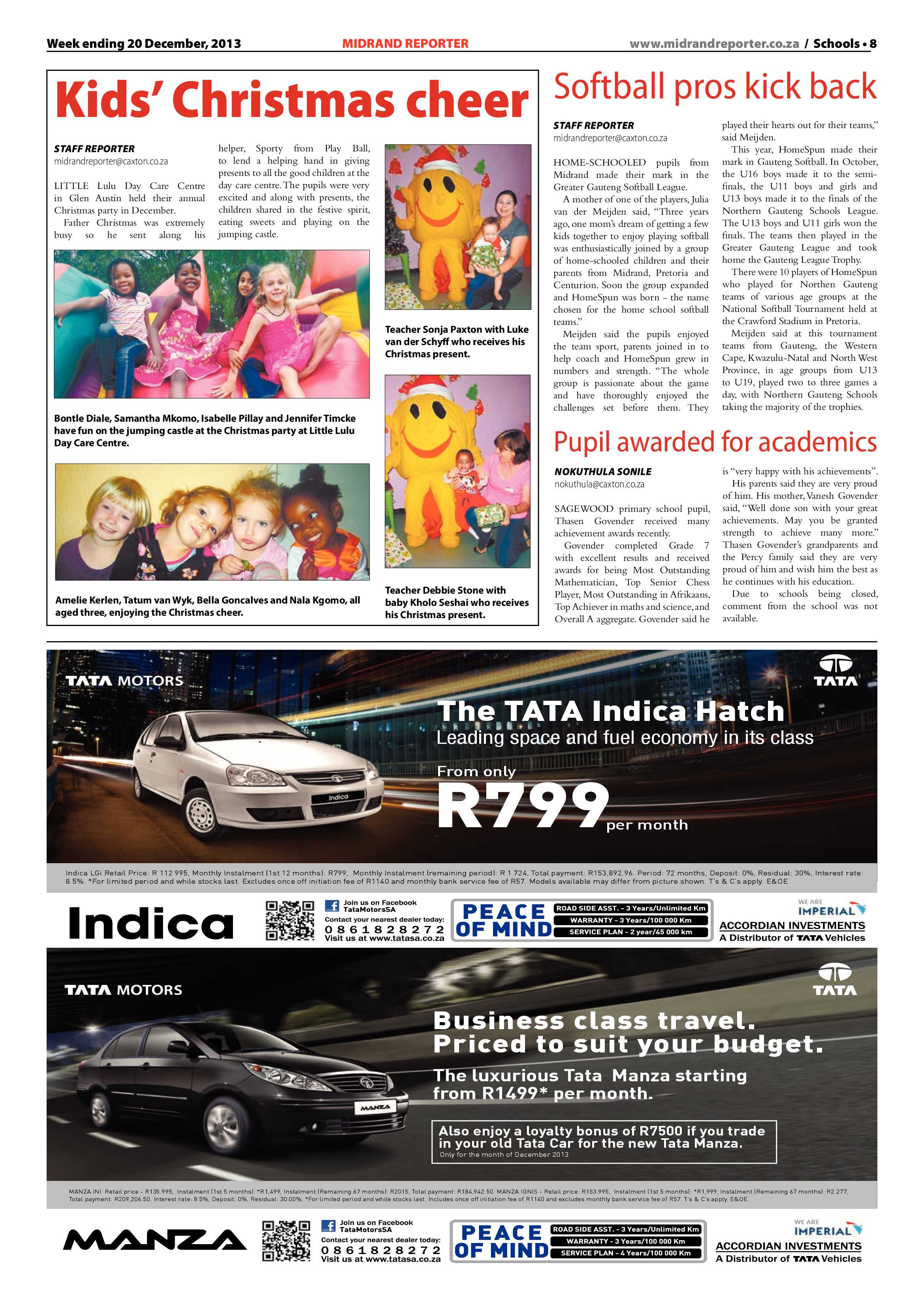 Midrand Reporter 20 December 2013 page 8