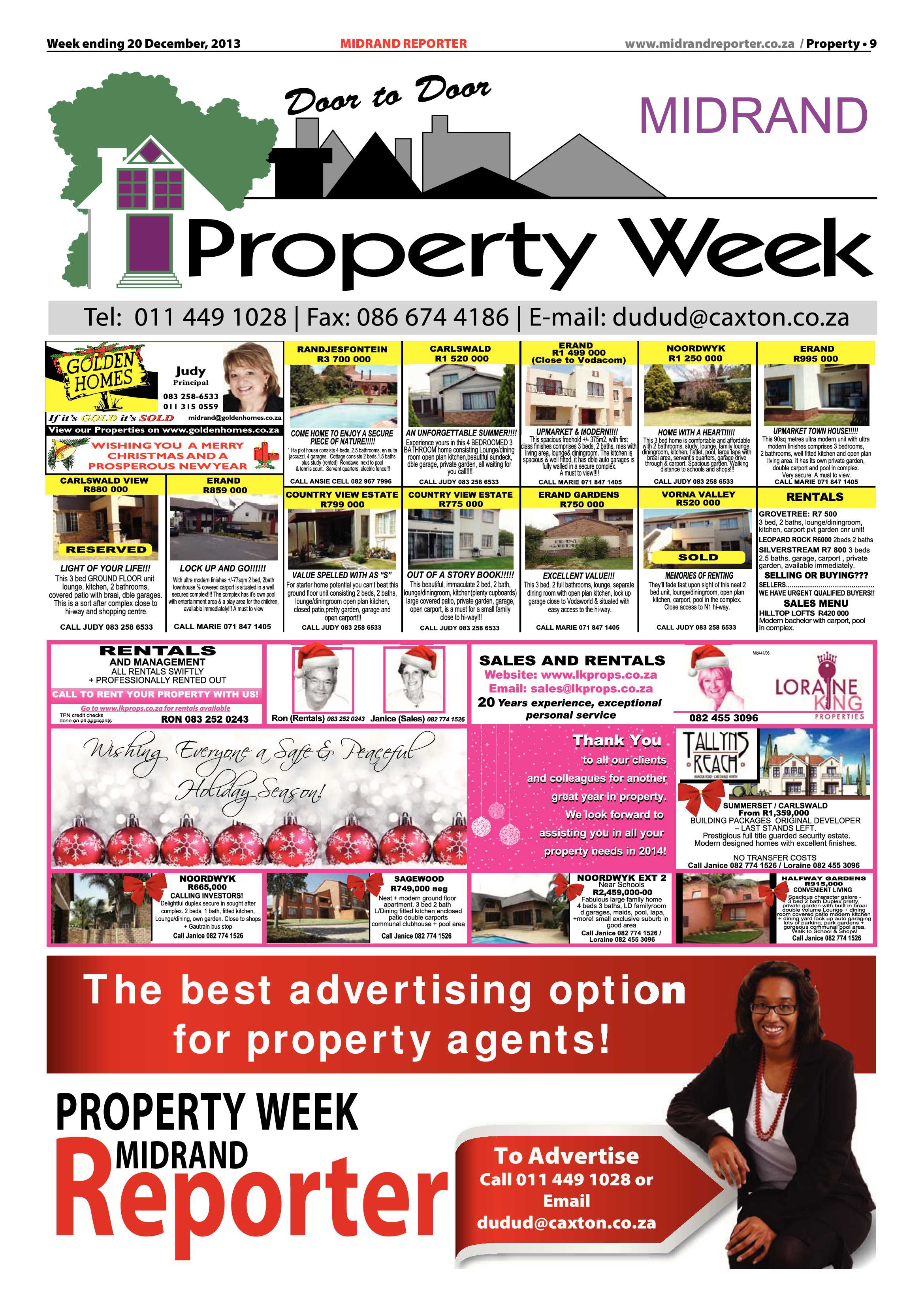 Midrand Reporter 20 December 2013 page 9