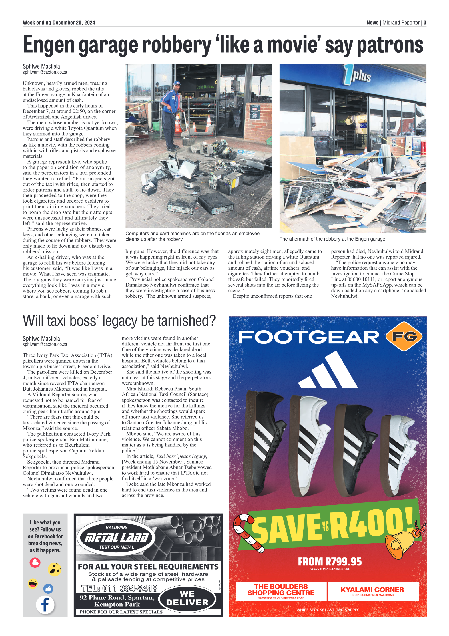 Midrand Reporter 20 December 2024 page 3