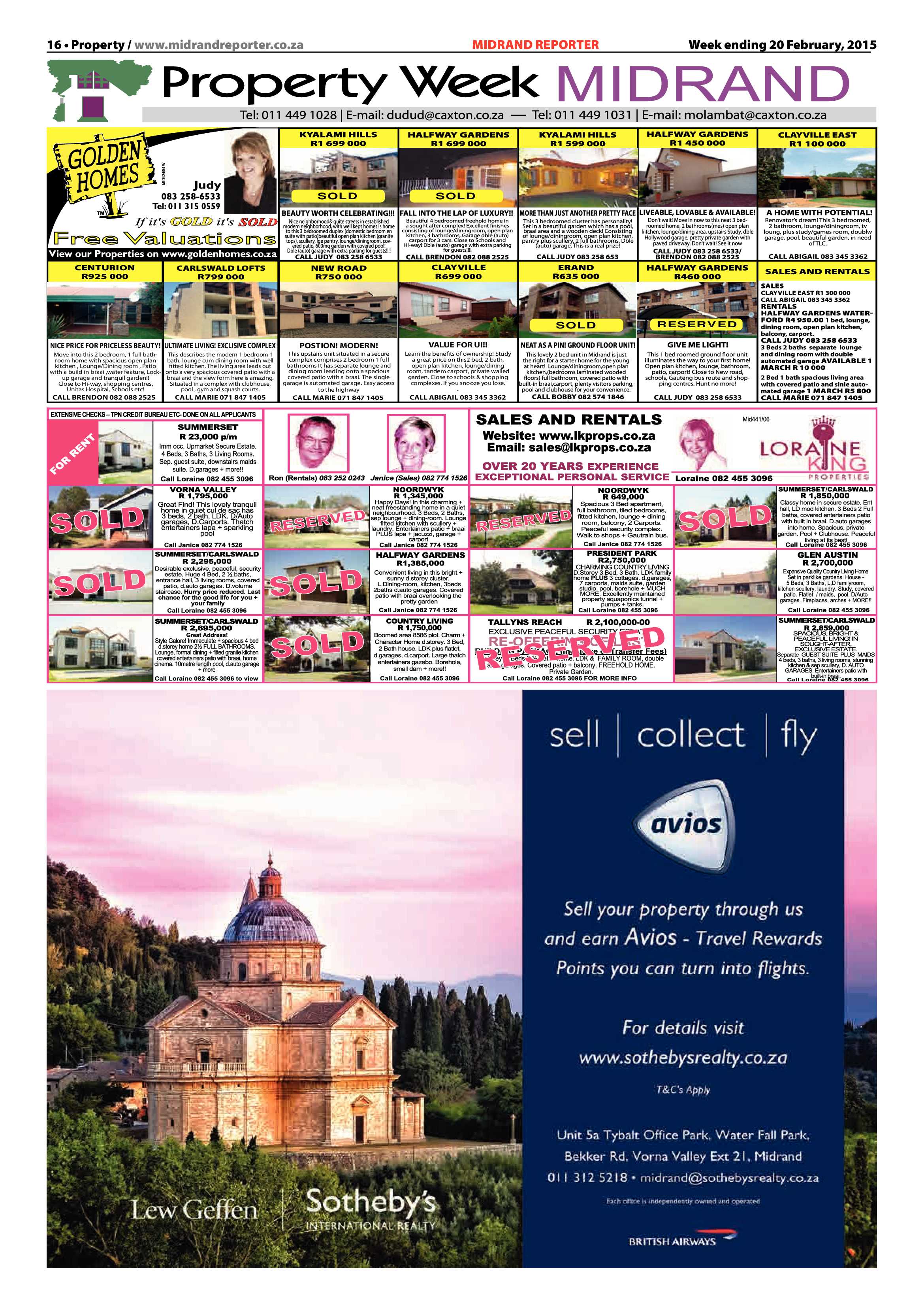 Midrand Reporter 20 February 2015 page 16