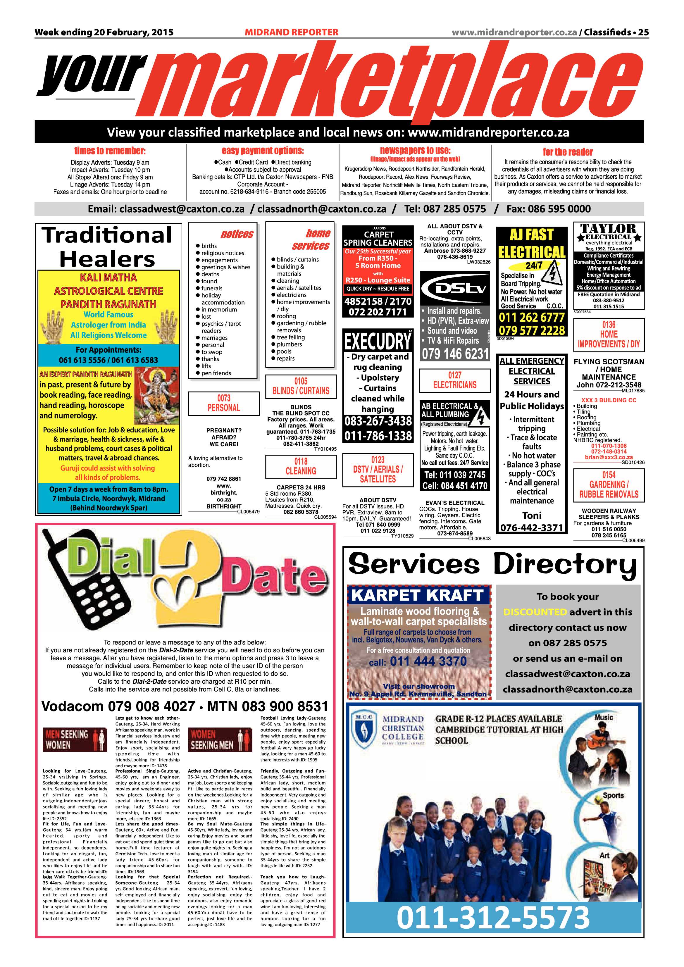 Midrand Reporter 20 February 2015 page 25
