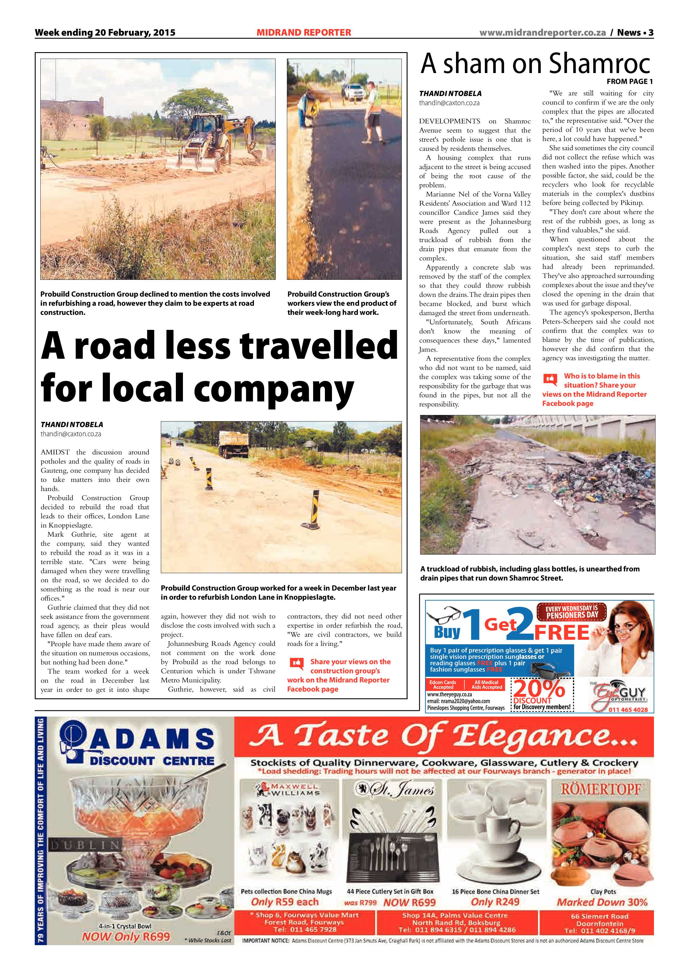 Midrand Reporter 20 February 2015 page 3