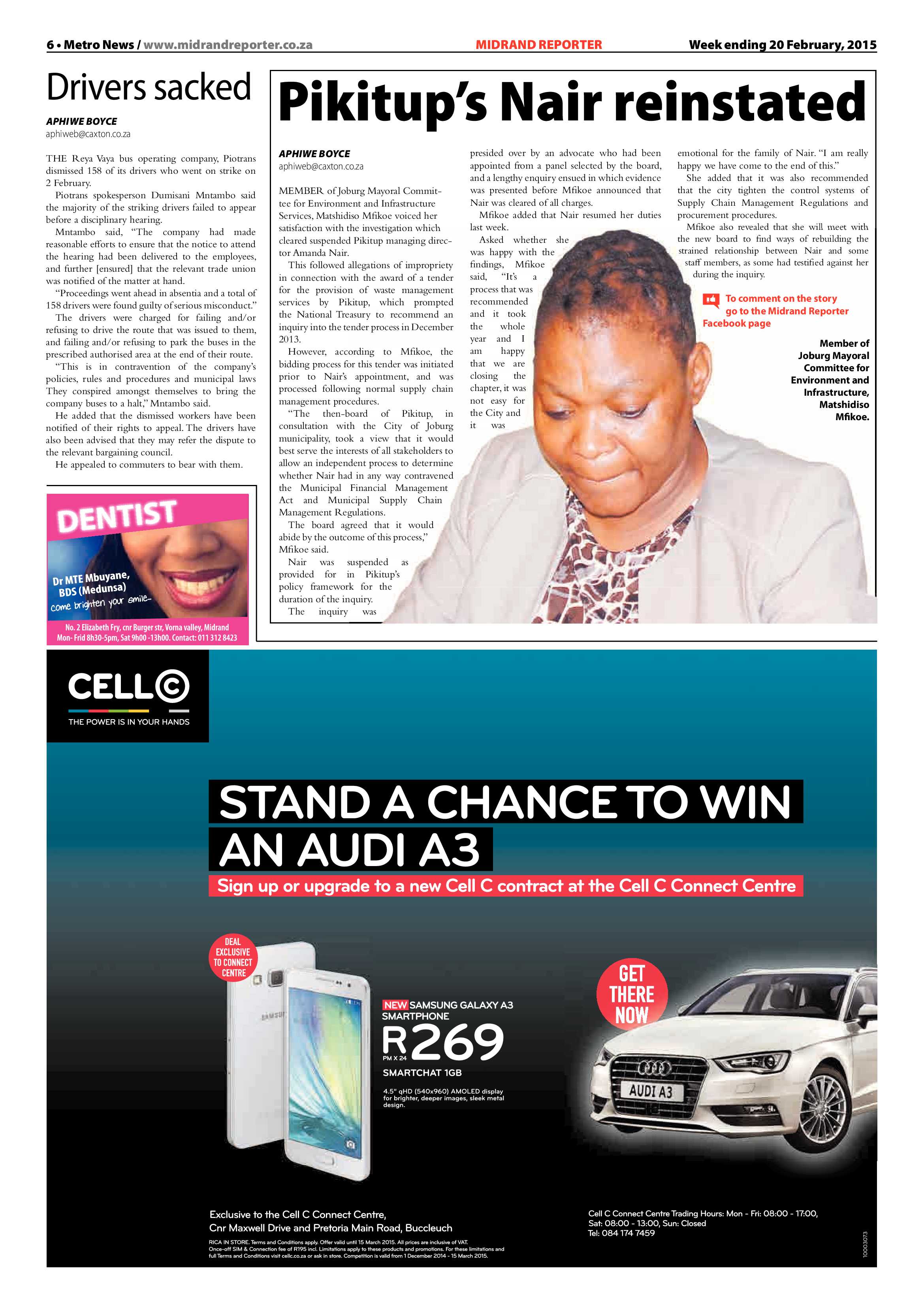 Midrand Reporter 20 February 2015 page 6