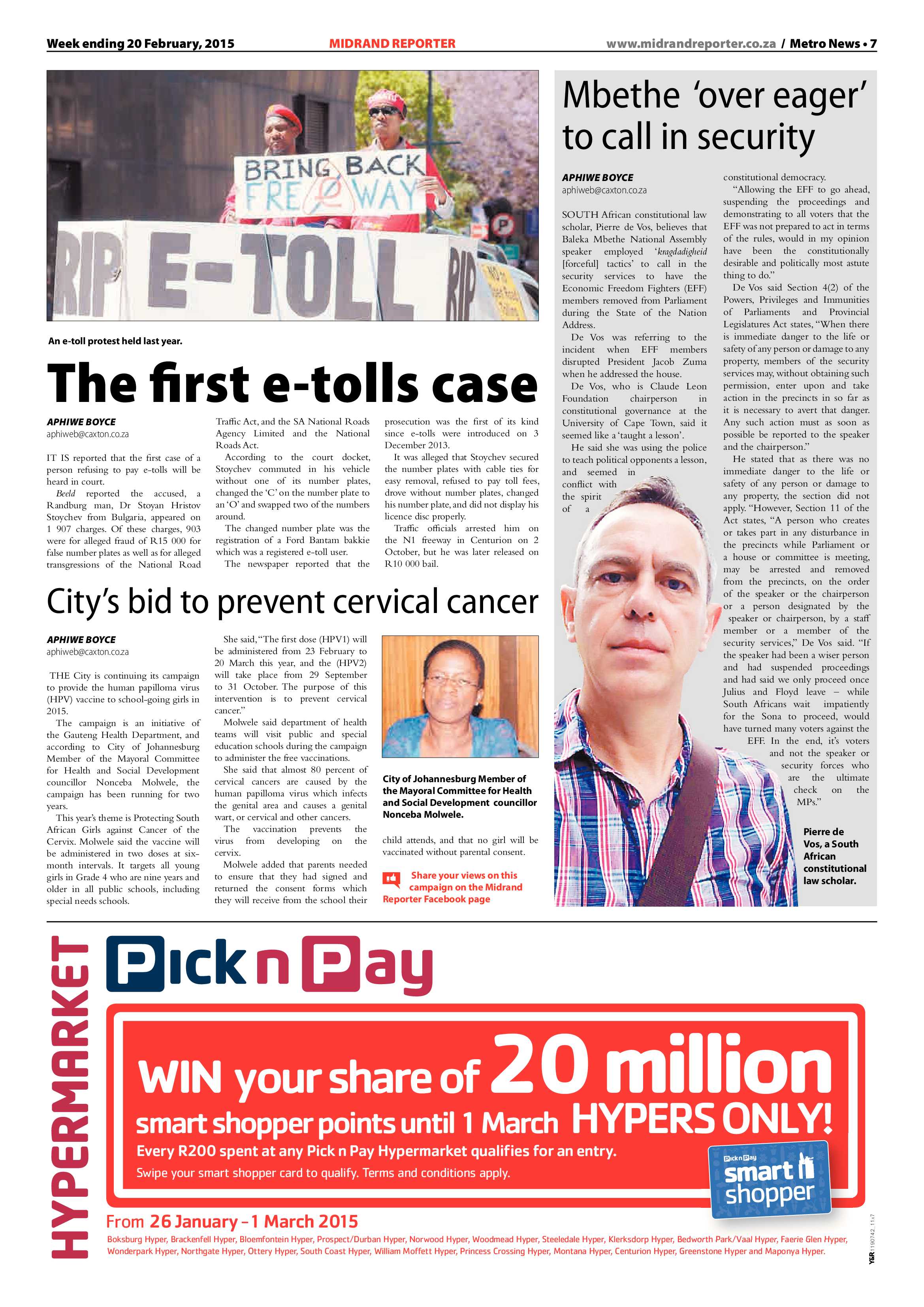 Midrand Reporter 20 February 2015 page 7