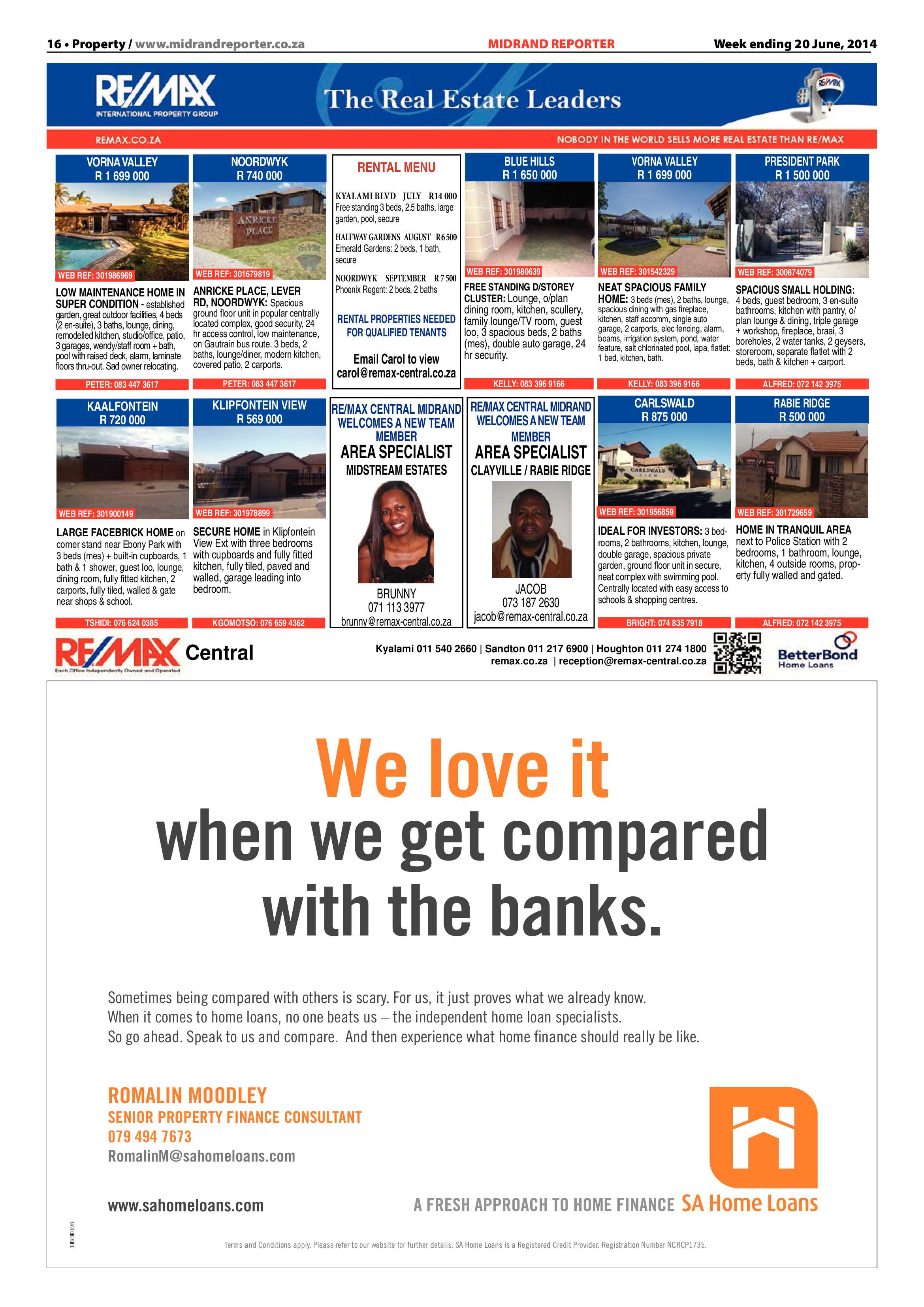Midrand Reporter 20 June 2014 page 16