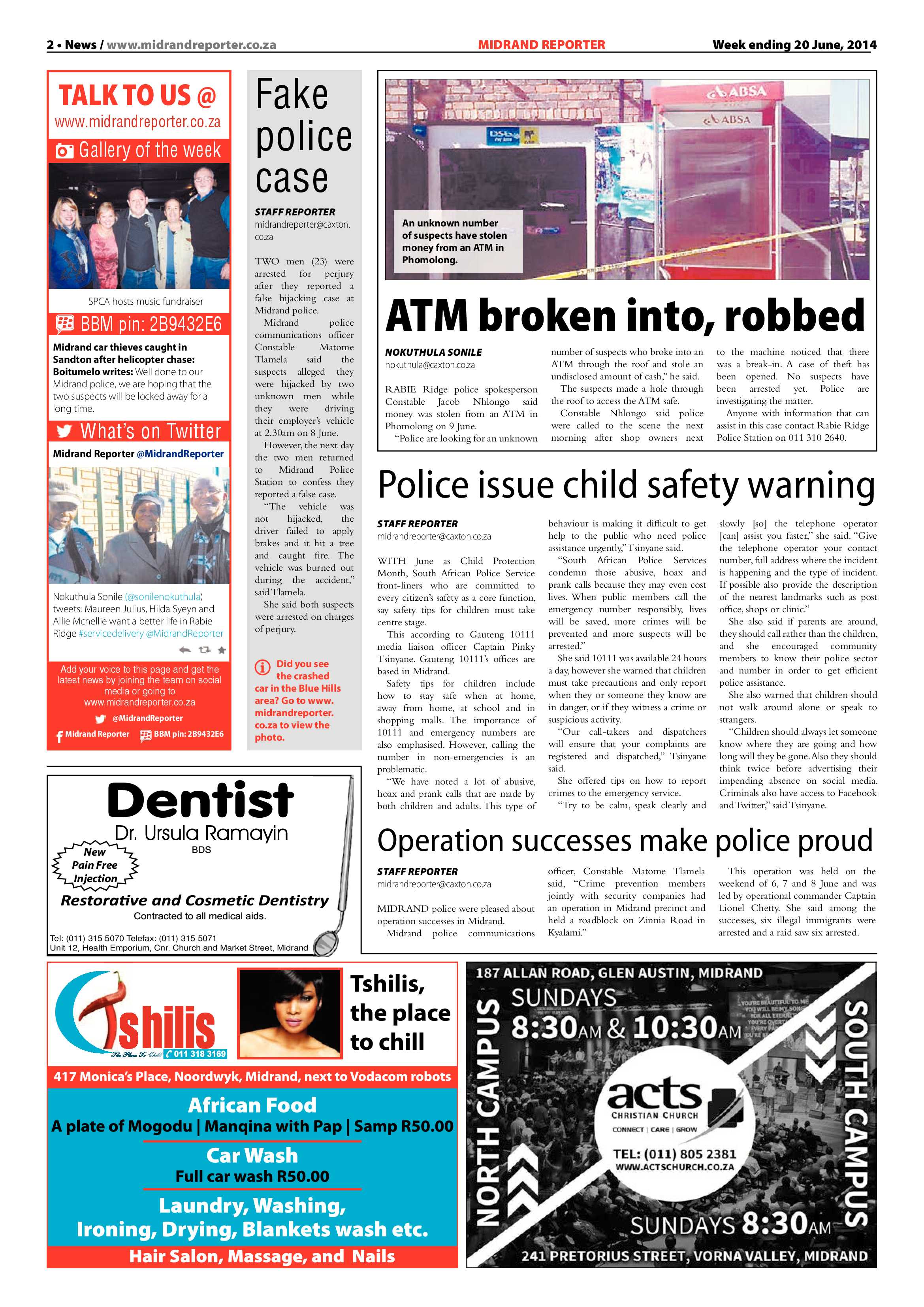 Midrand Reporter 20 June 2014 page 2