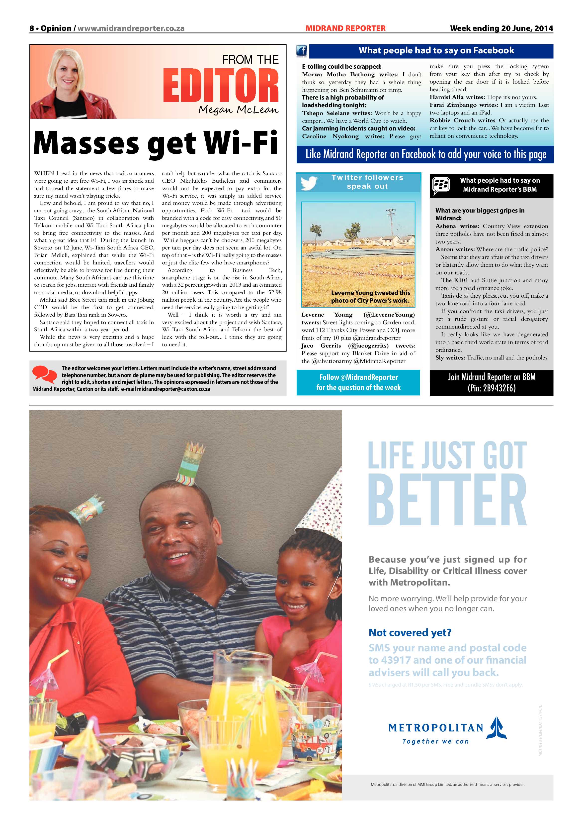 Midrand Reporter 20 June 2014 page 8