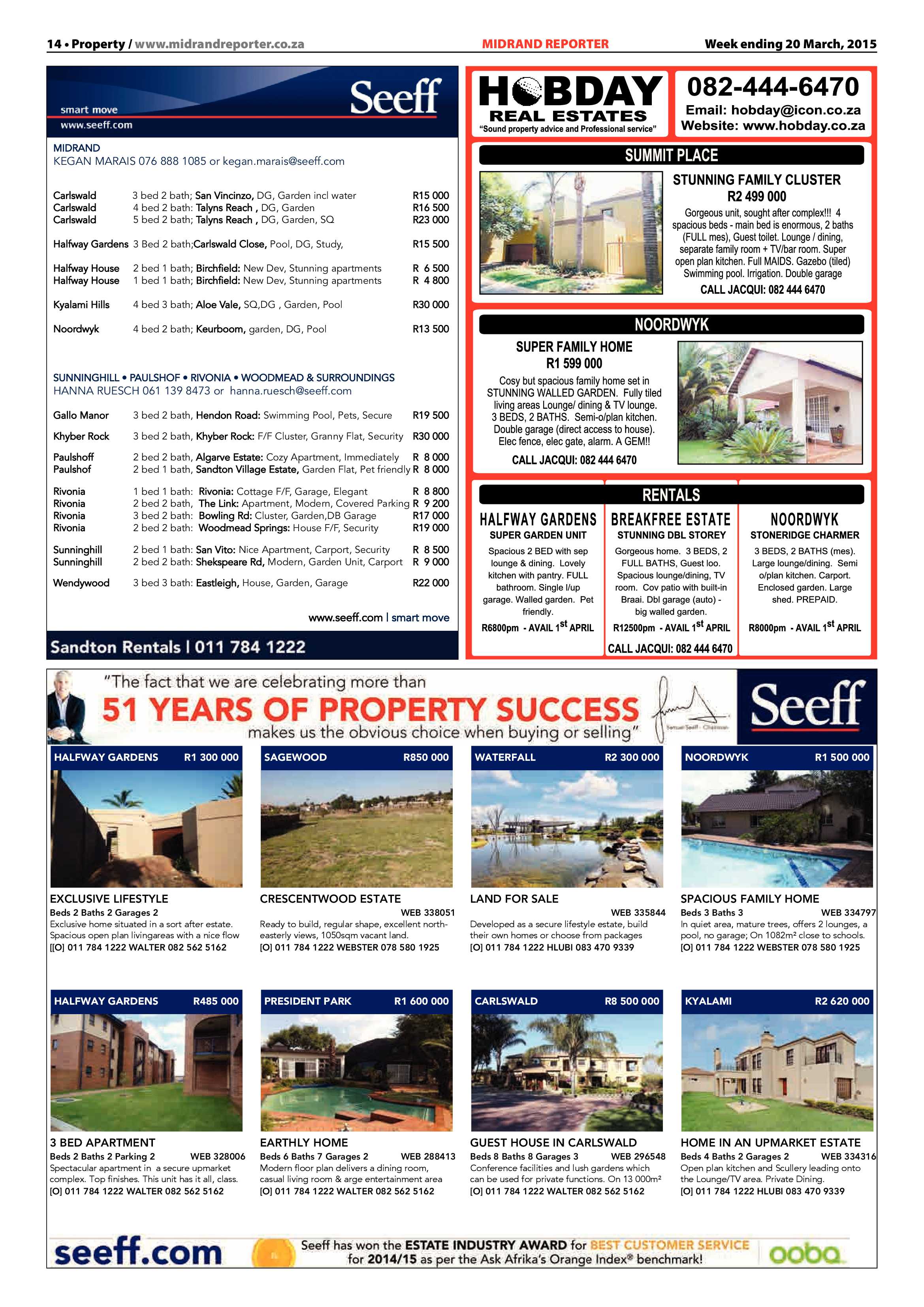 Midrand Reporter 20 March 2015 page 14