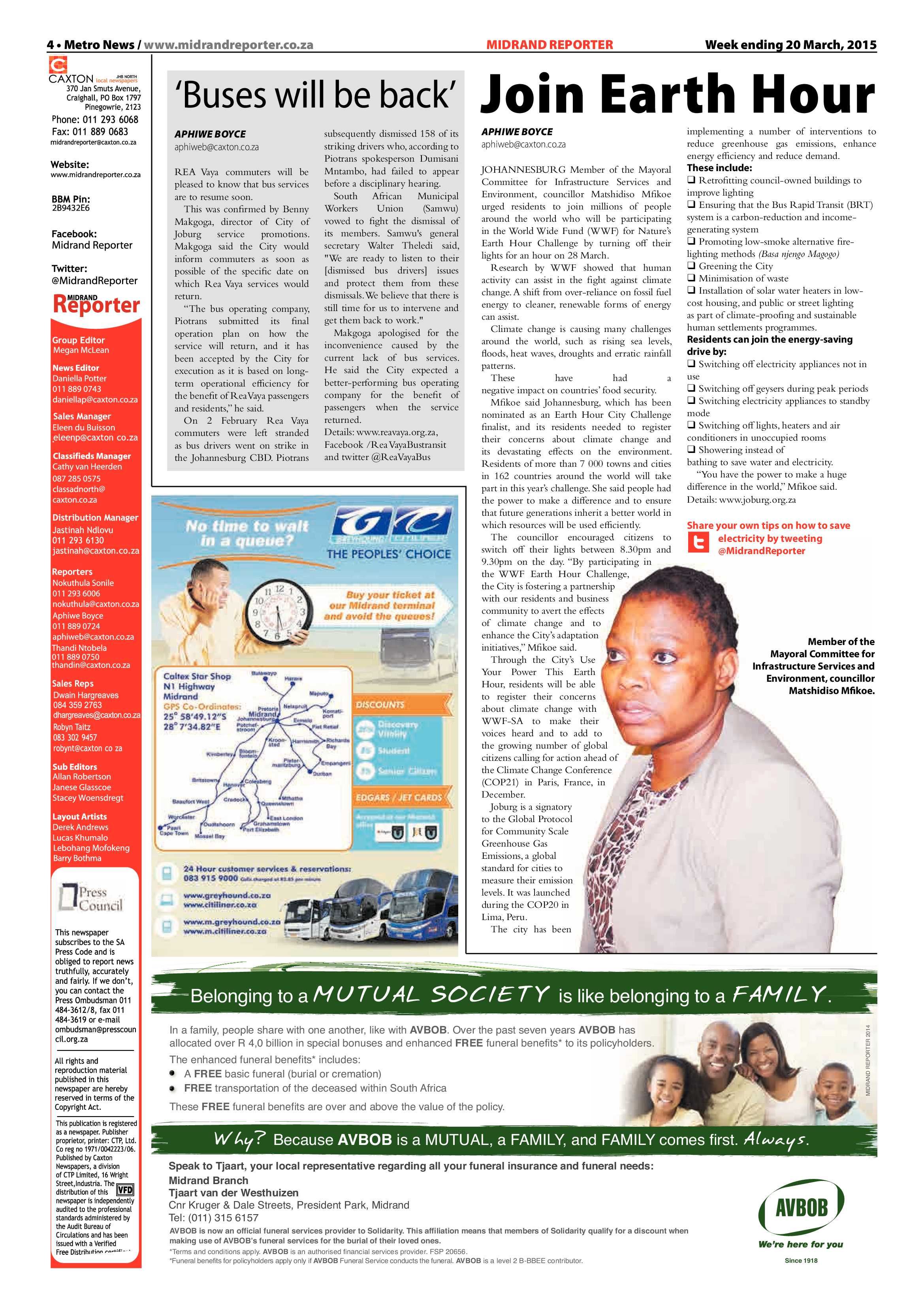 Midrand Reporter 20 March 2015 page 4