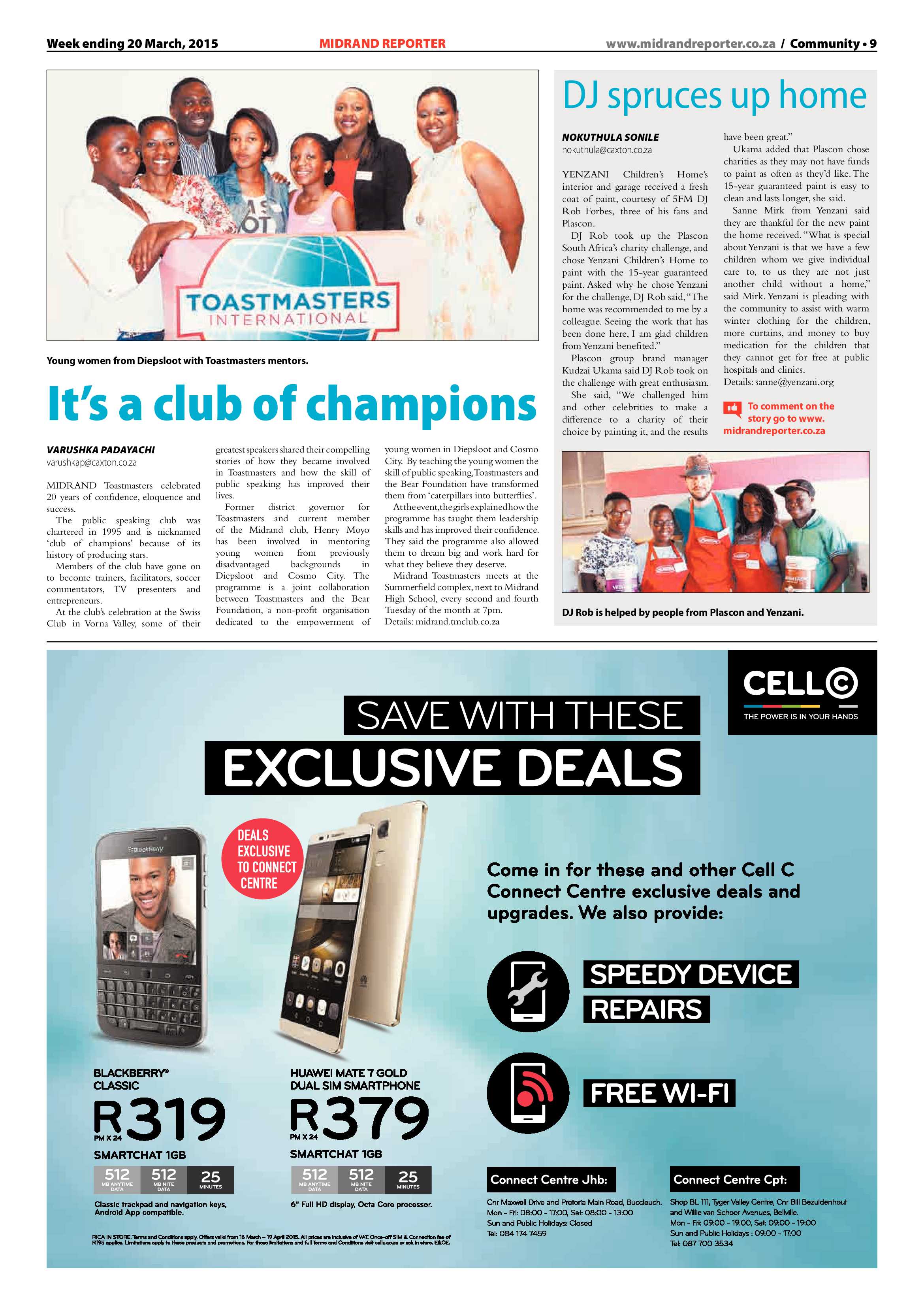 Midrand Reporter 20 March 2015 page 9