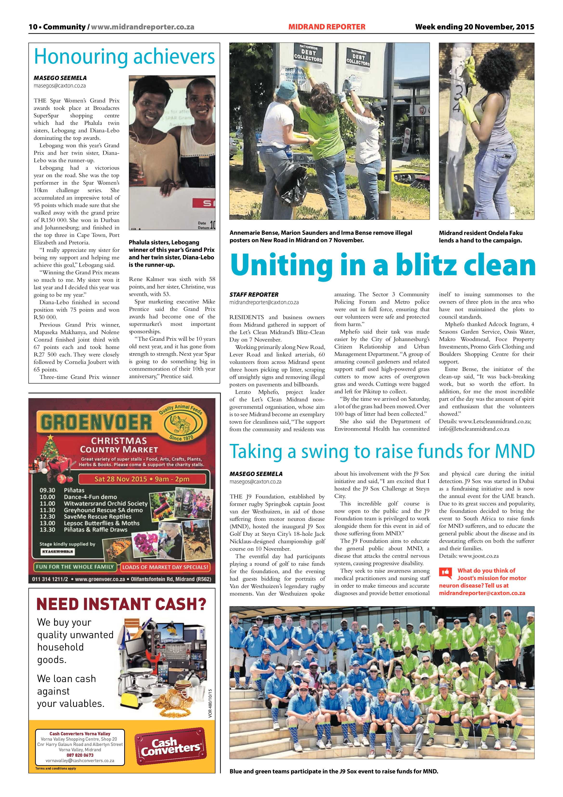 Midrand Reporter 20 November 2015 page 10
