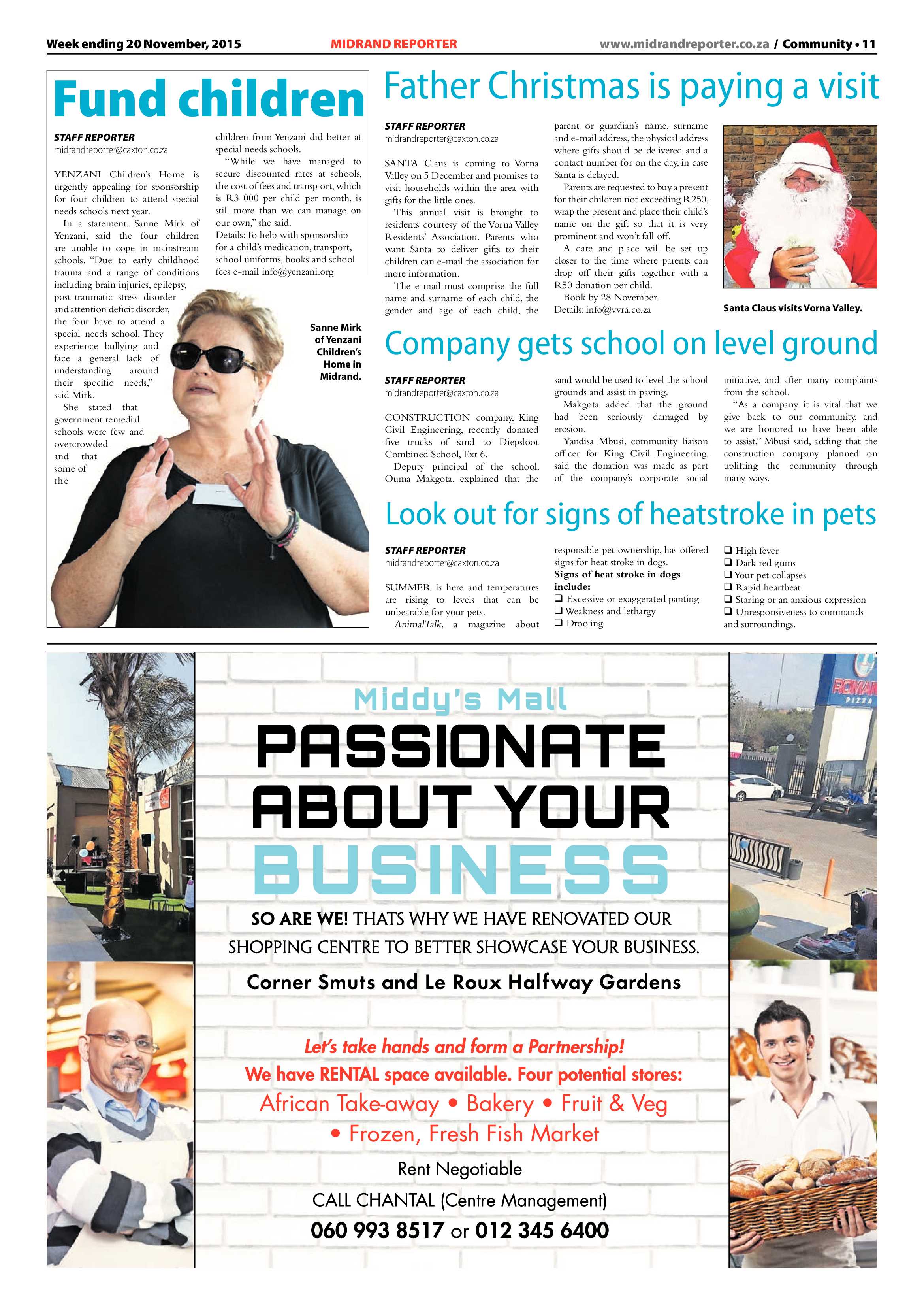 Midrand Reporter 20 November 2015 page 11