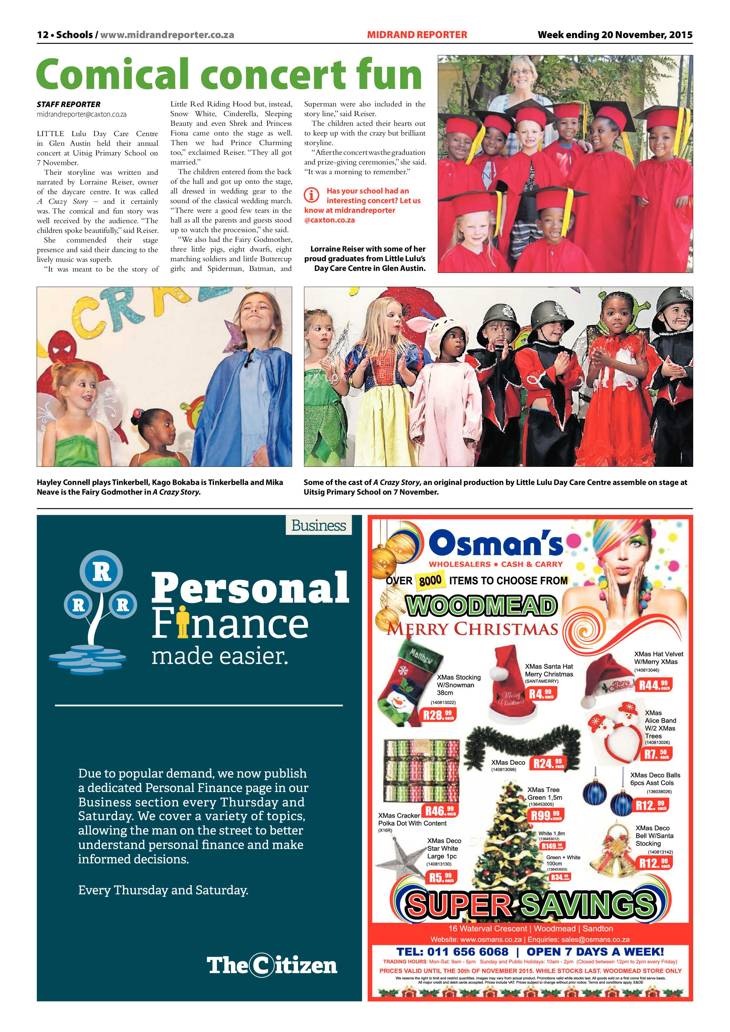 Midrand Reporter 20 November 2015 page 12