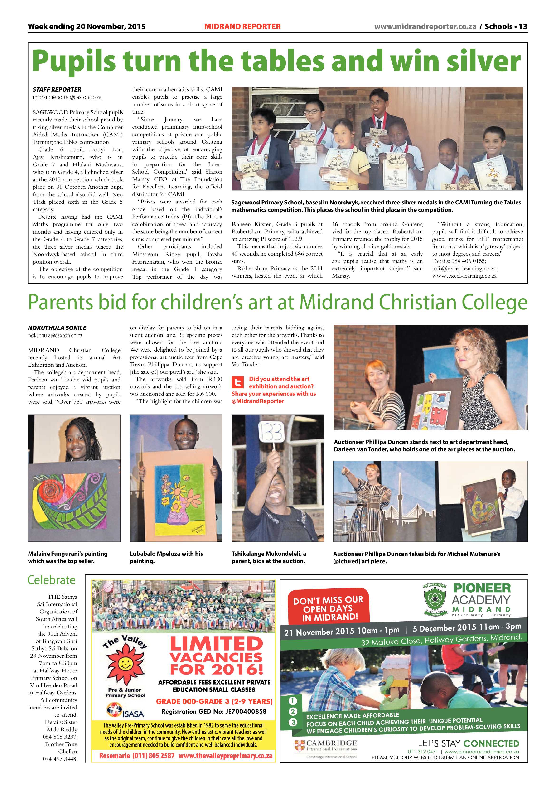 Midrand Reporter 20 November 2015 page 13