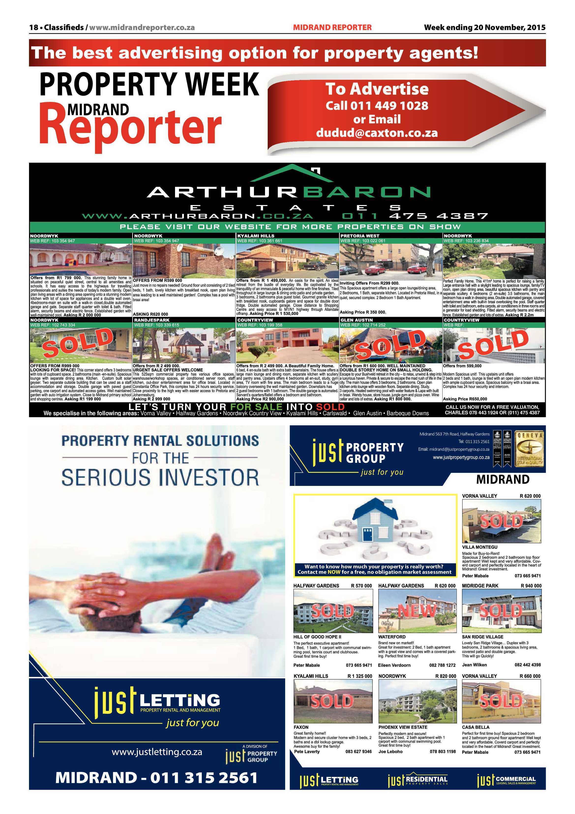 Midrand Reporter 20 November 2015 page 18