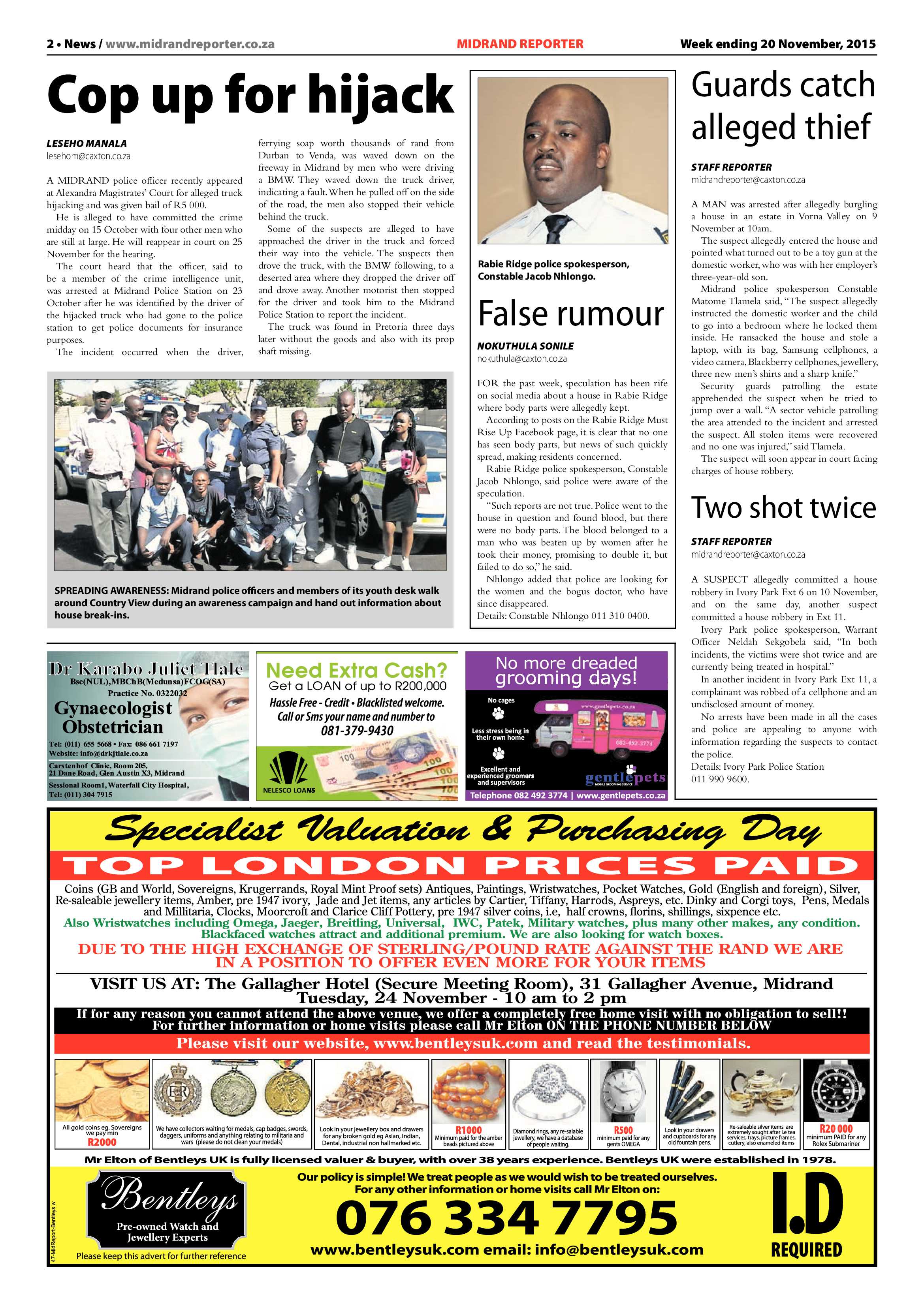 Midrand Reporter 20 November 2015 page 2
