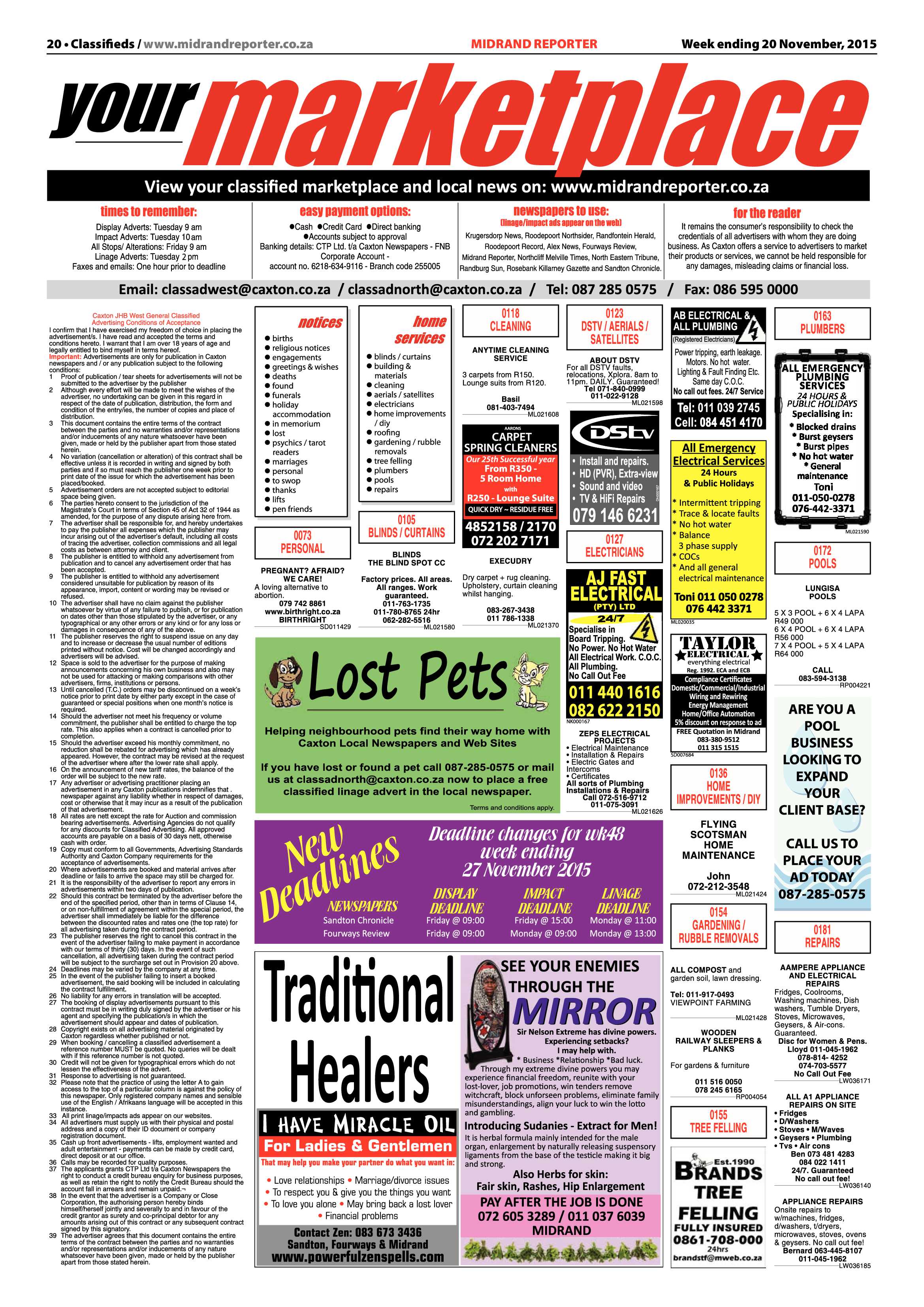 Midrand Reporter 20 November 2015 page 20