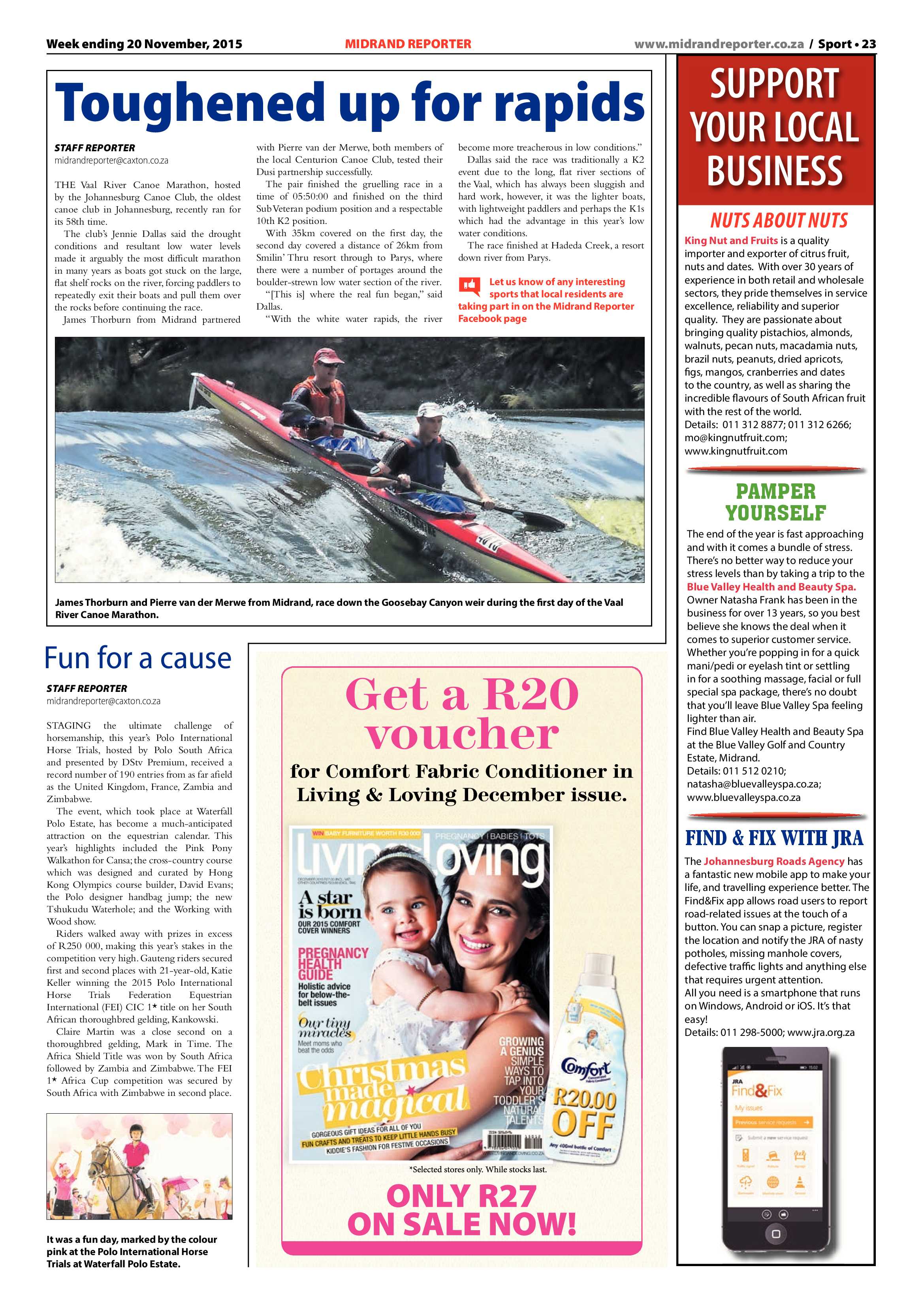 Midrand Reporter 20 November 2015 page 23