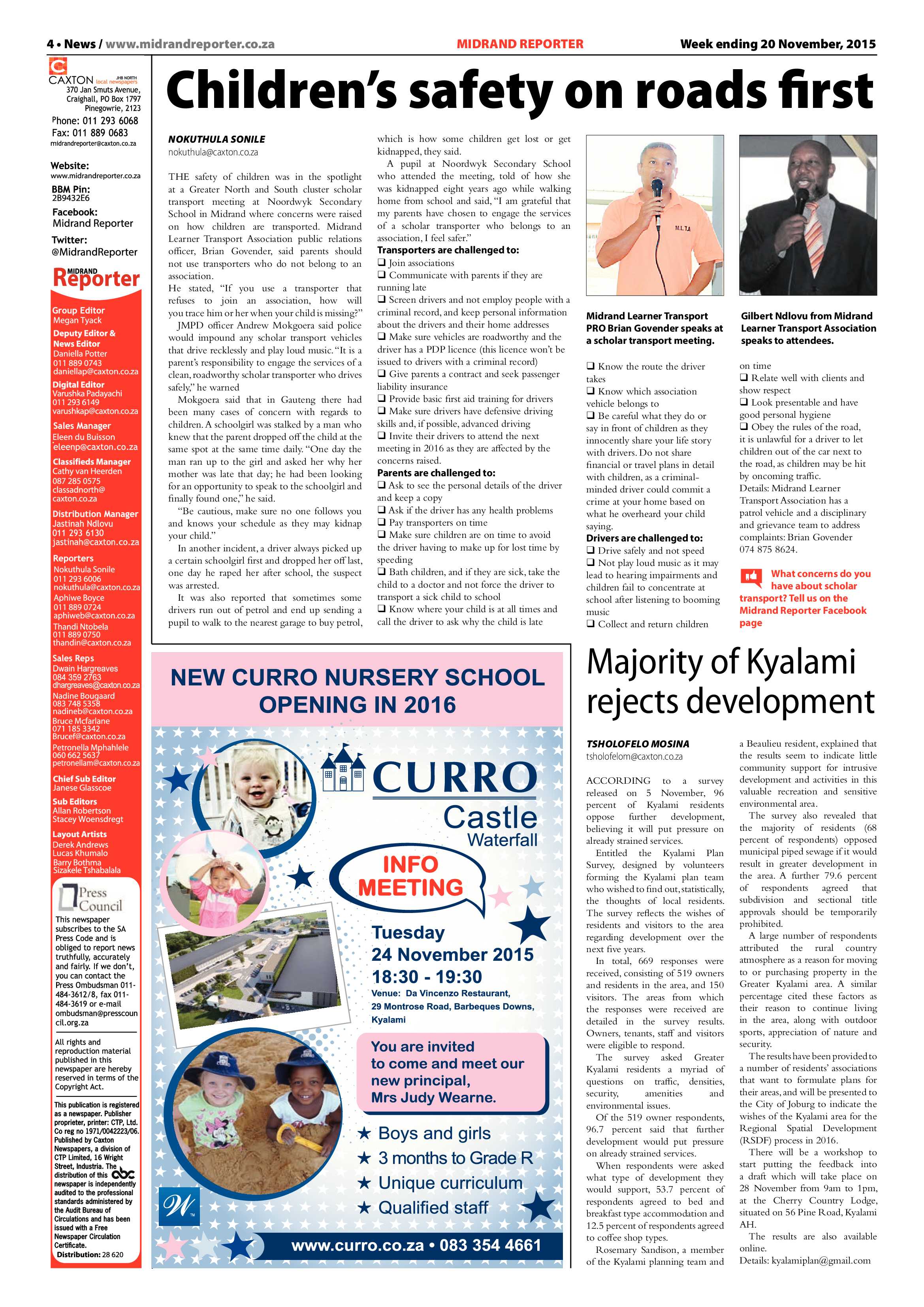 Midrand Reporter 20 November 2015 page 4