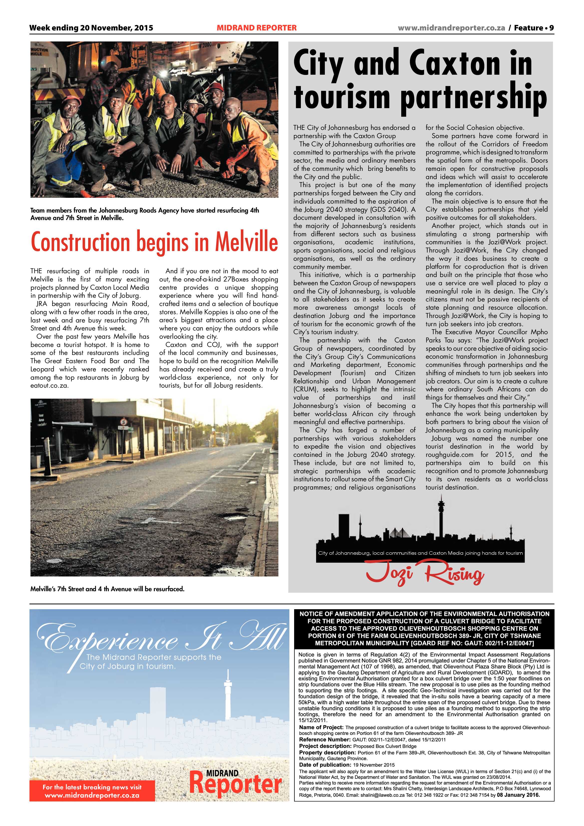 Midrand Reporter 20 November 2015 page 9
