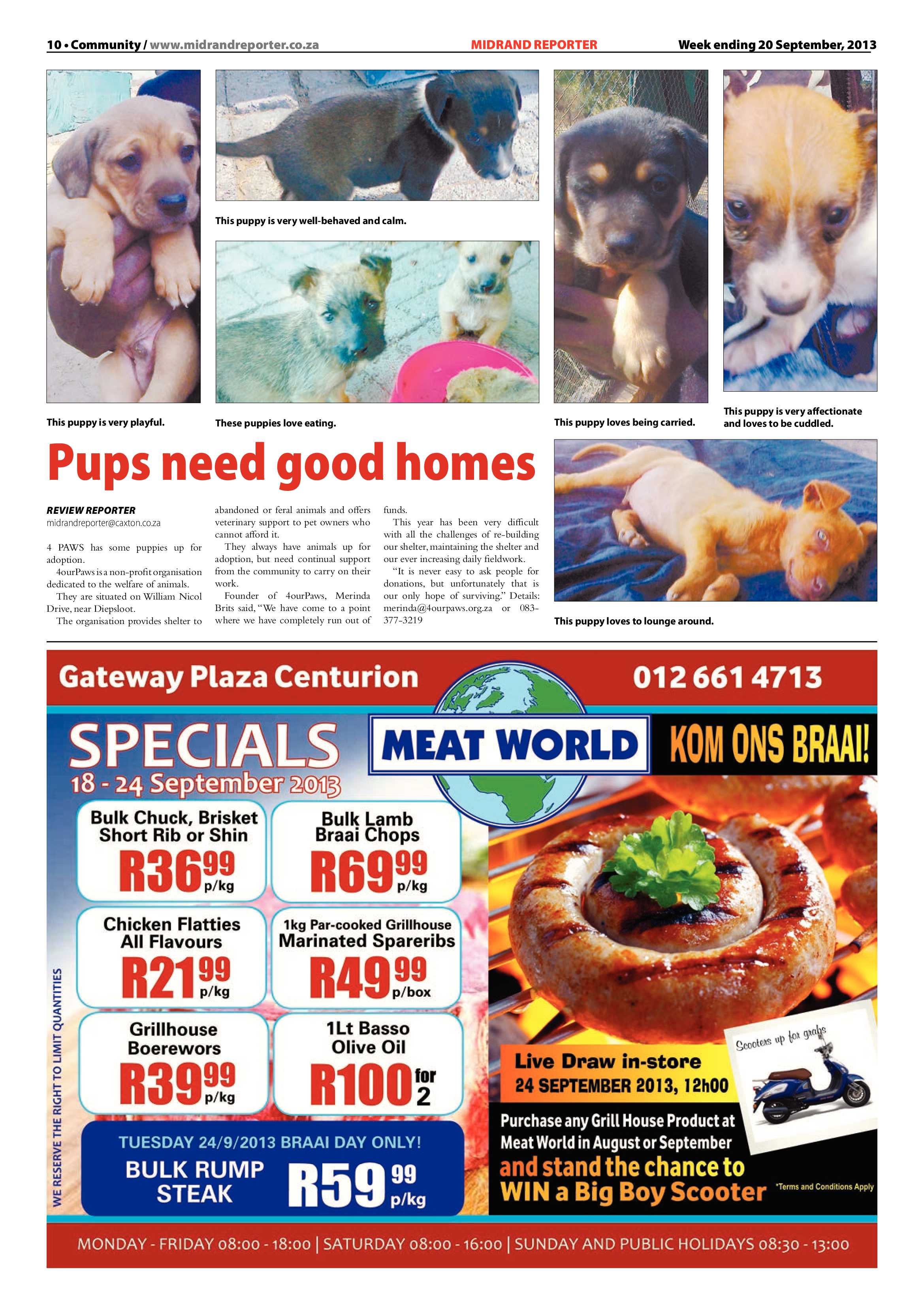 Midrand Reporter 20 September 2013 page 10