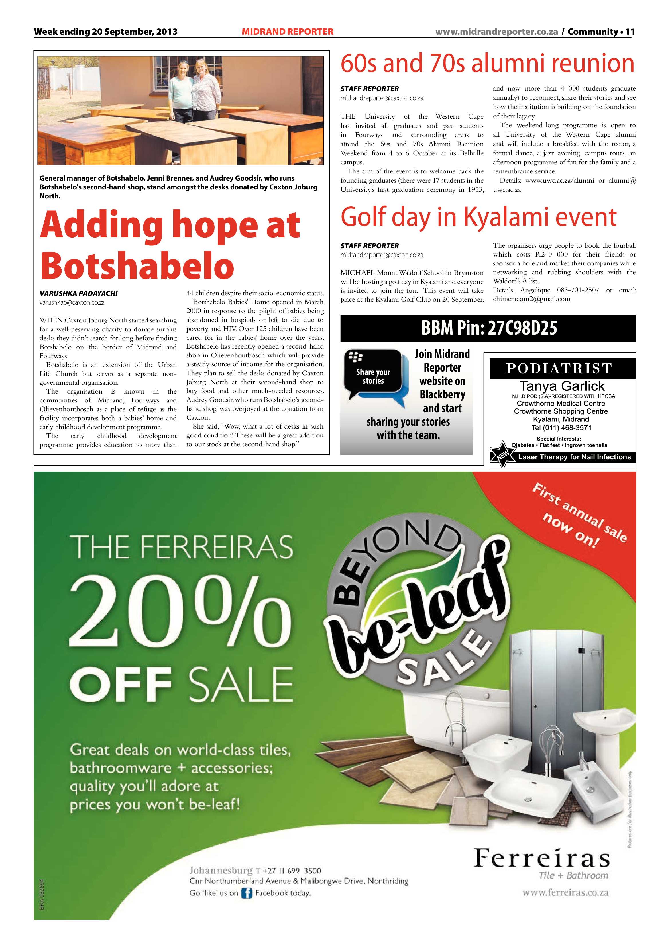 Midrand Reporter 20 September 2013 page 11