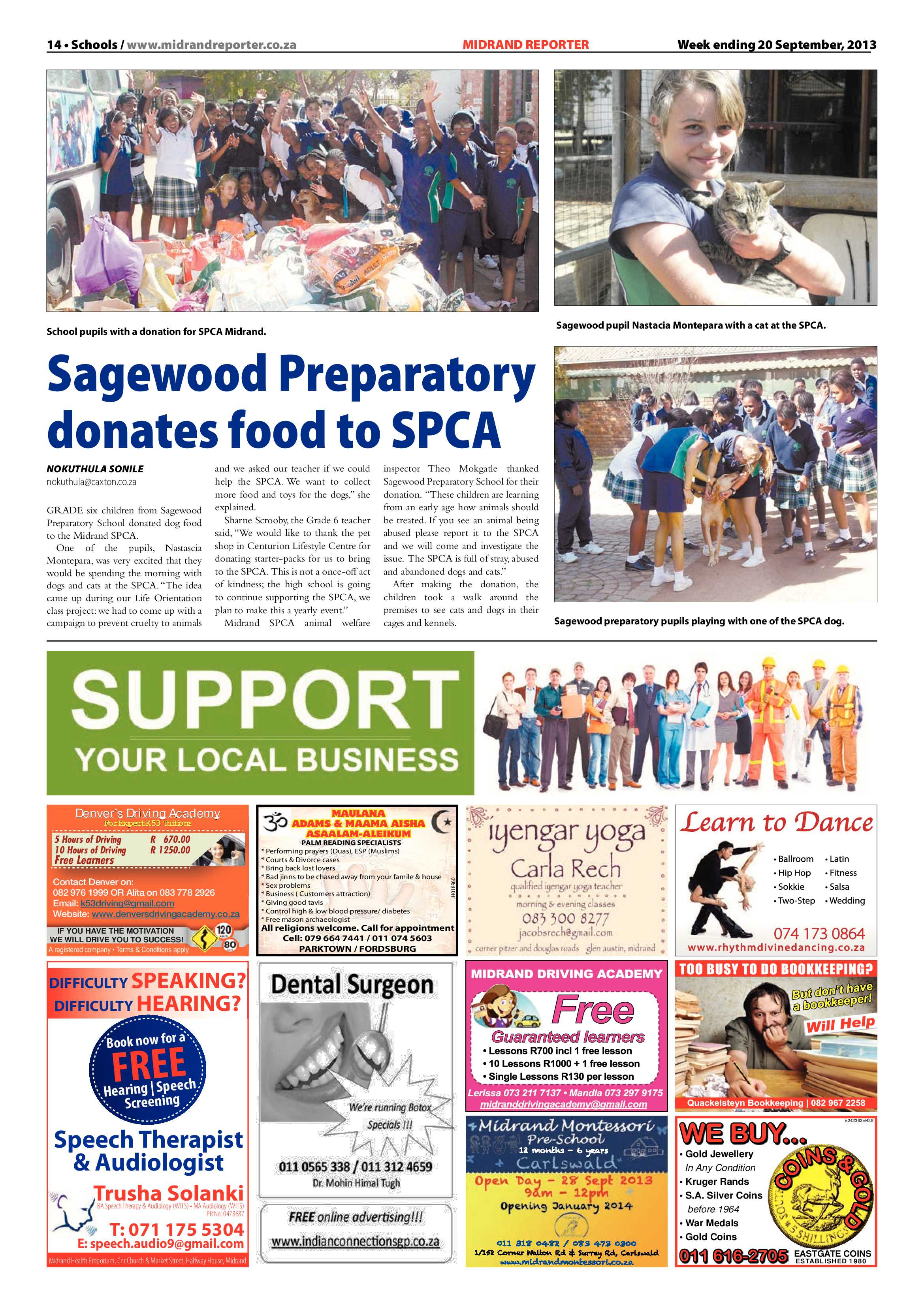 Midrand Reporter 20 September 2013 page 14