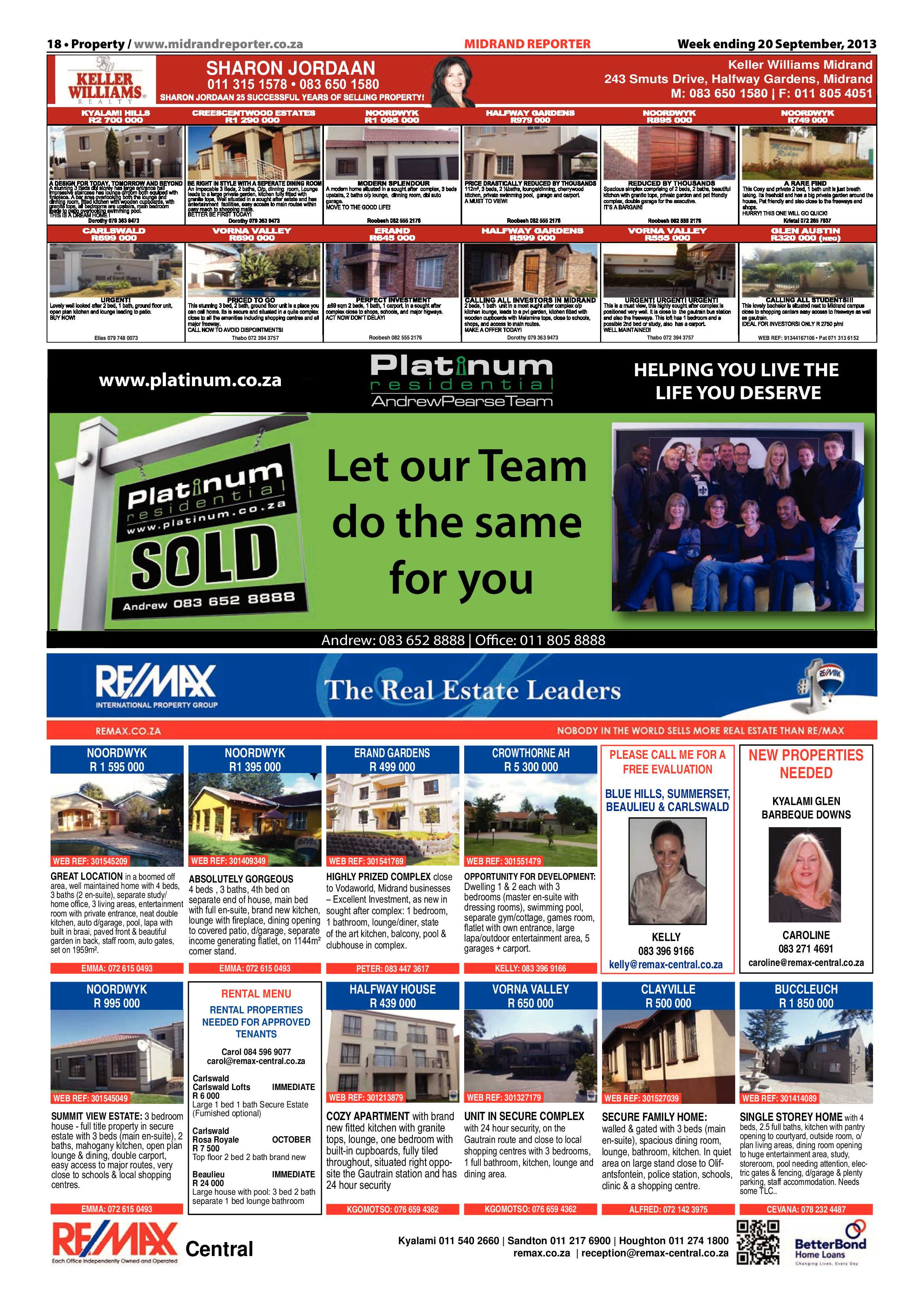 Midrand Reporter 20 September 2013 page 18