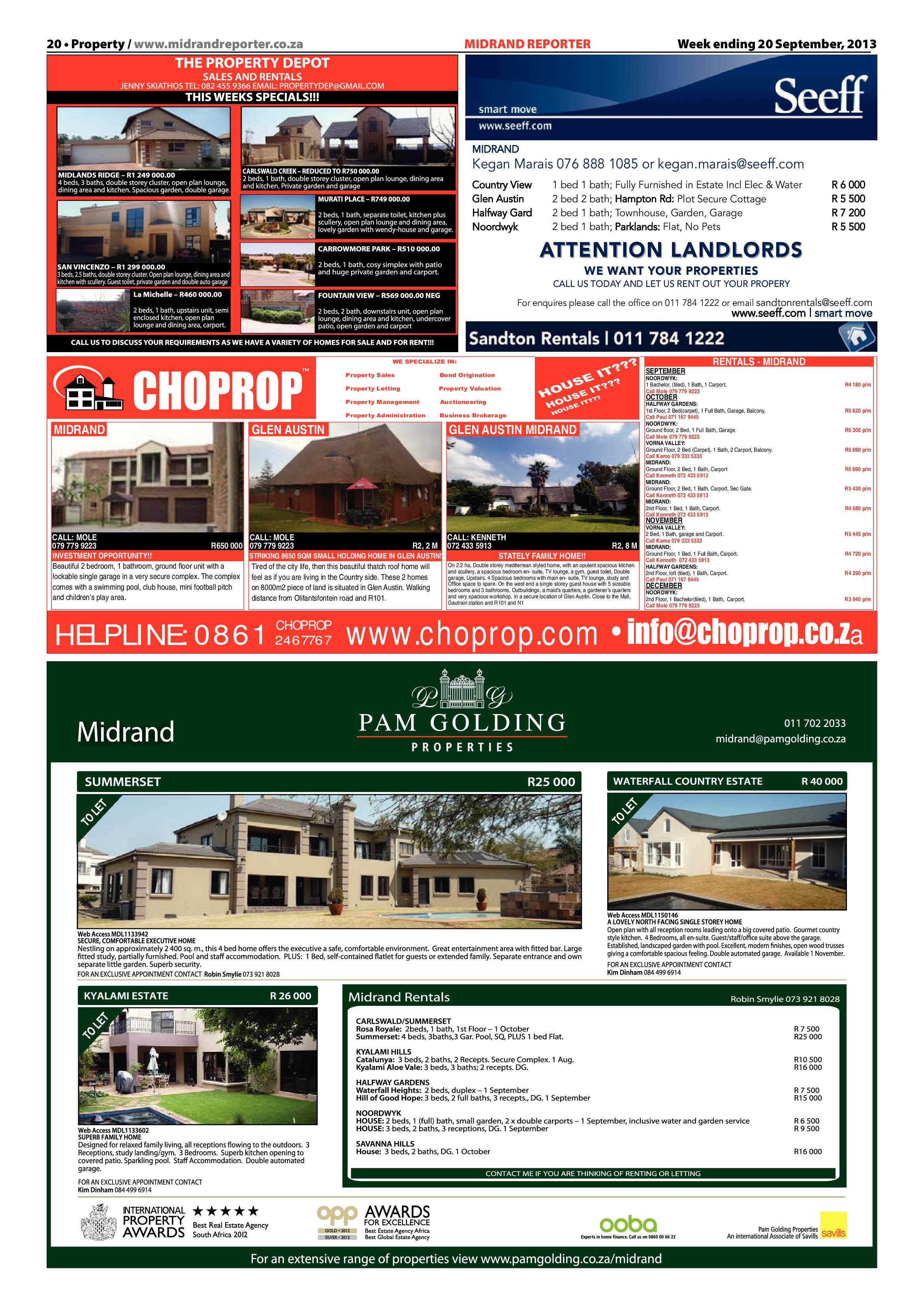 Midrand Reporter 20 September 2013 page 20