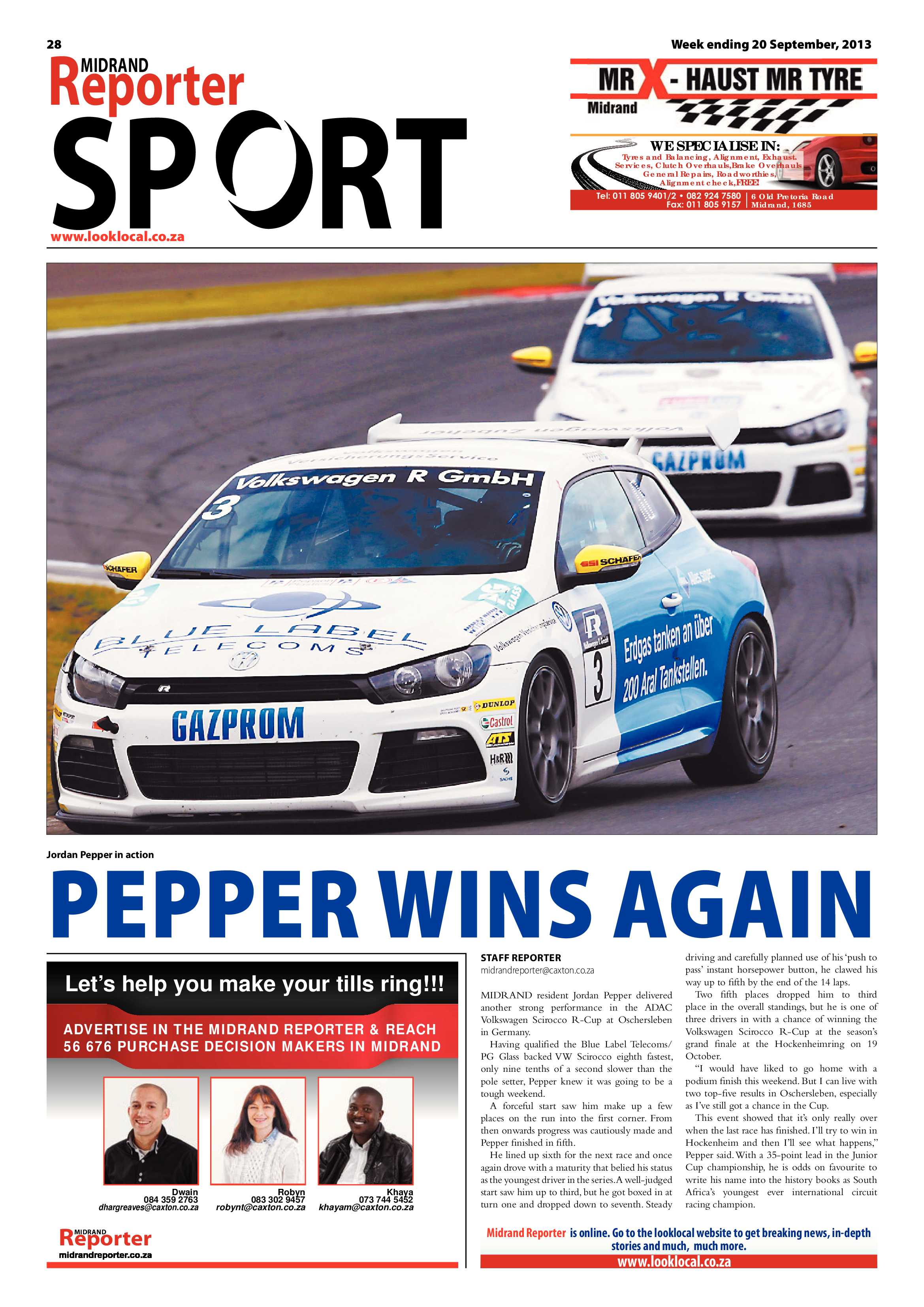 Midrand Reporter 20 September 2013 page 28