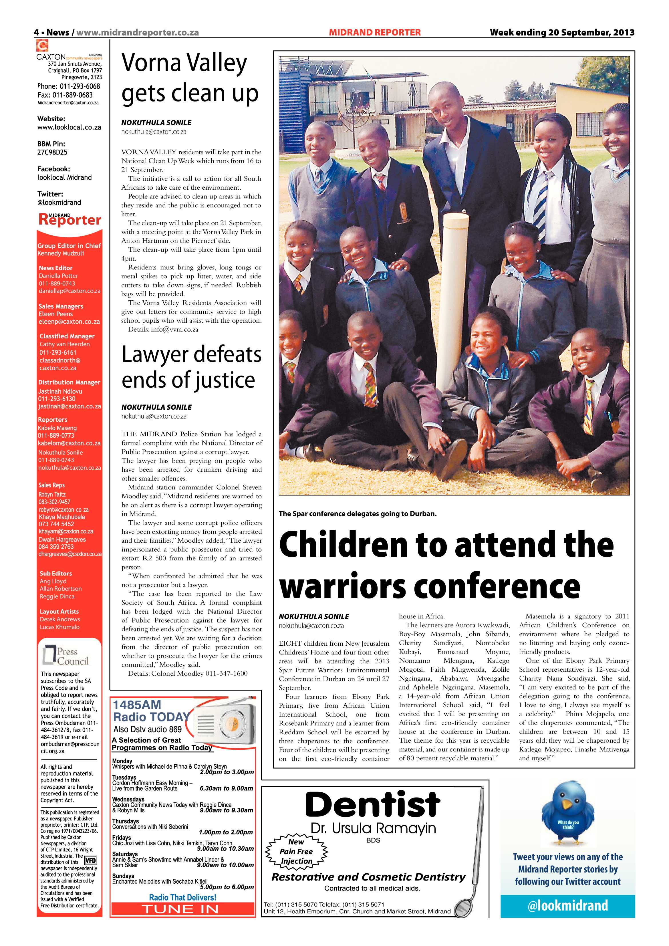 Midrand Reporter 20 September 2013 page 4