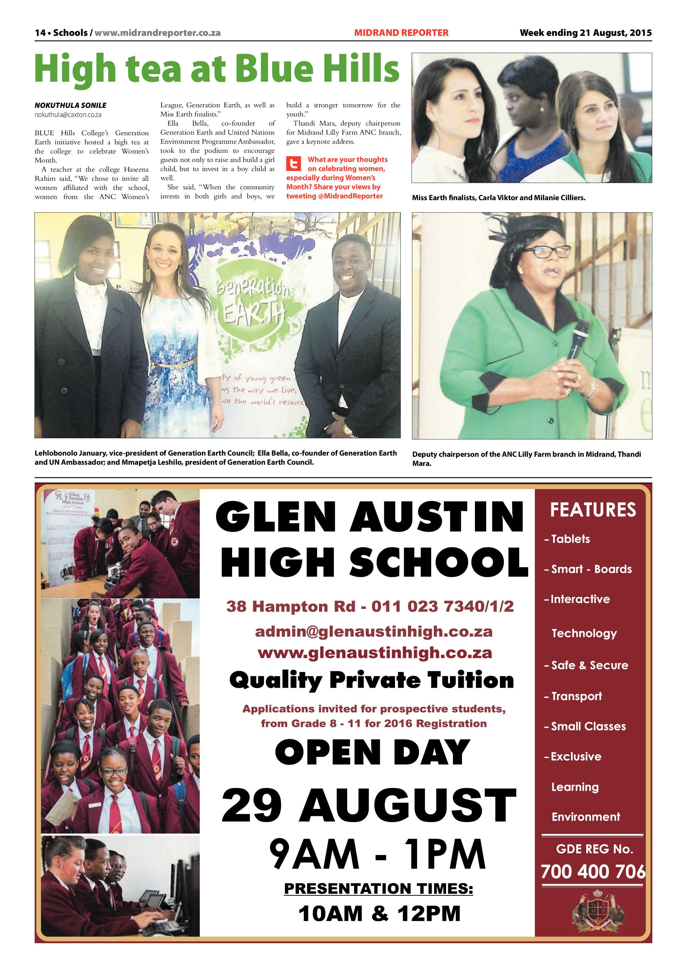 Midrand Reporter 21 August 2015 page 14