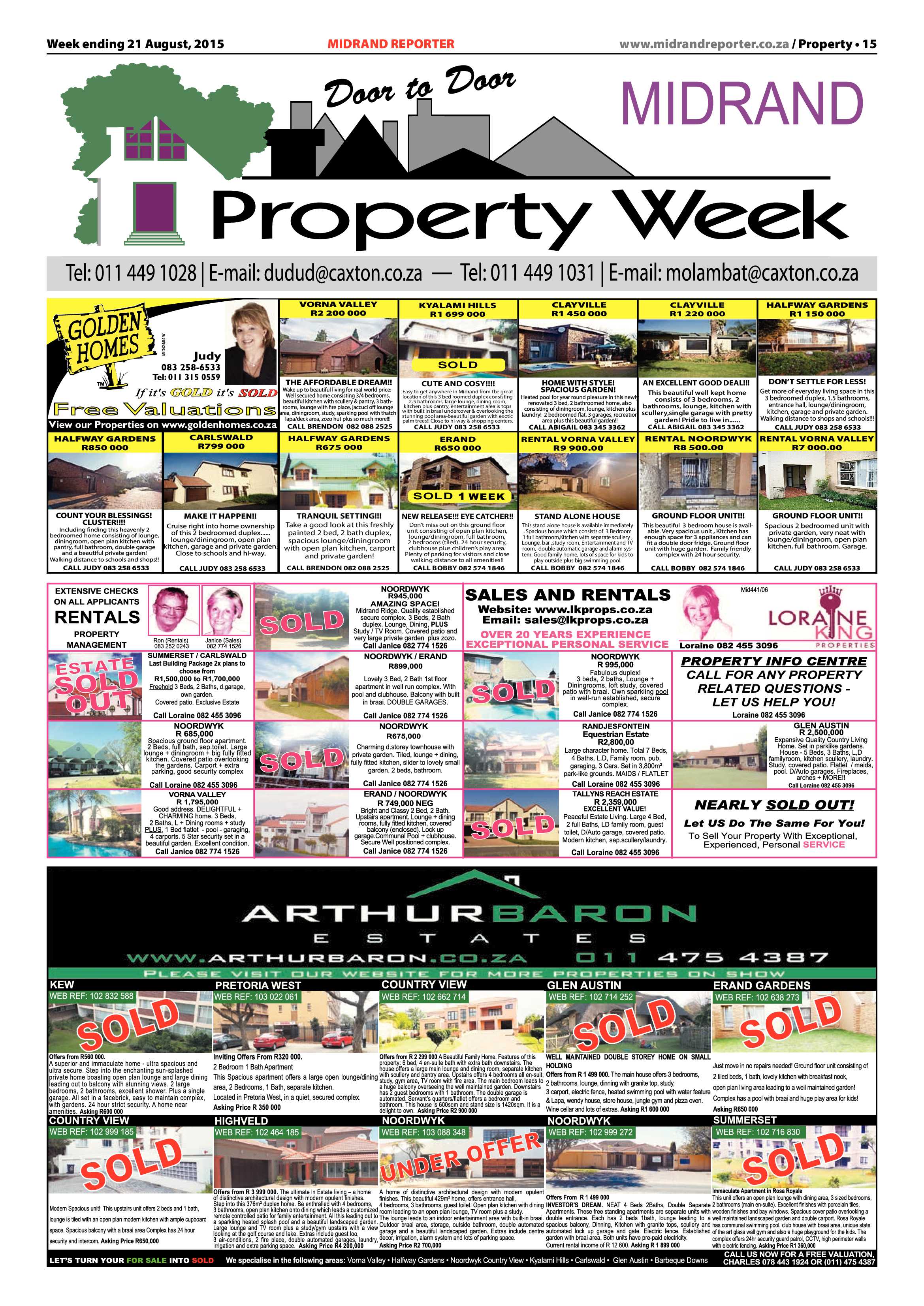 Midrand Reporter 21 August 2015 page 15