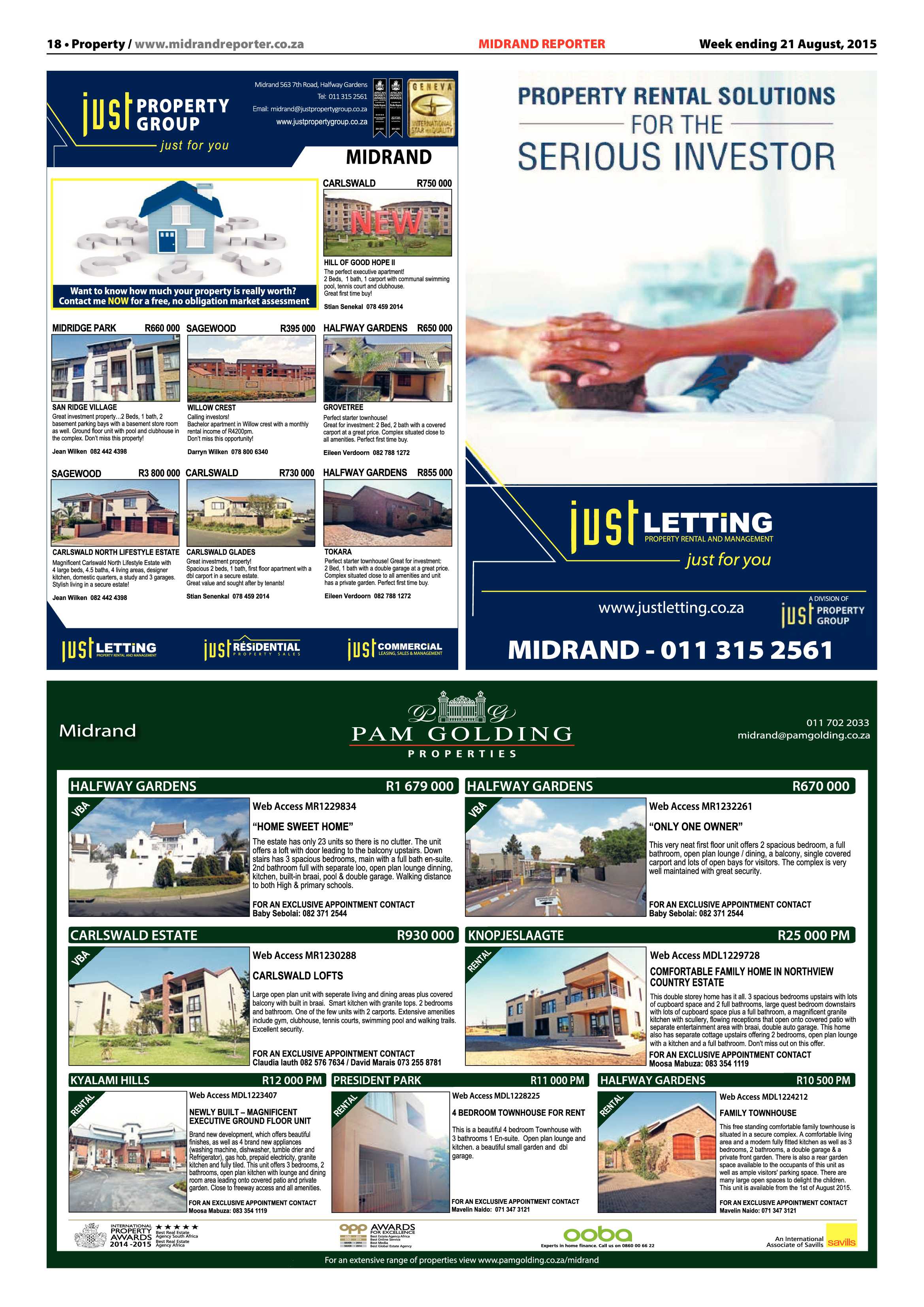 Midrand Reporter 21 August 2015 page 18