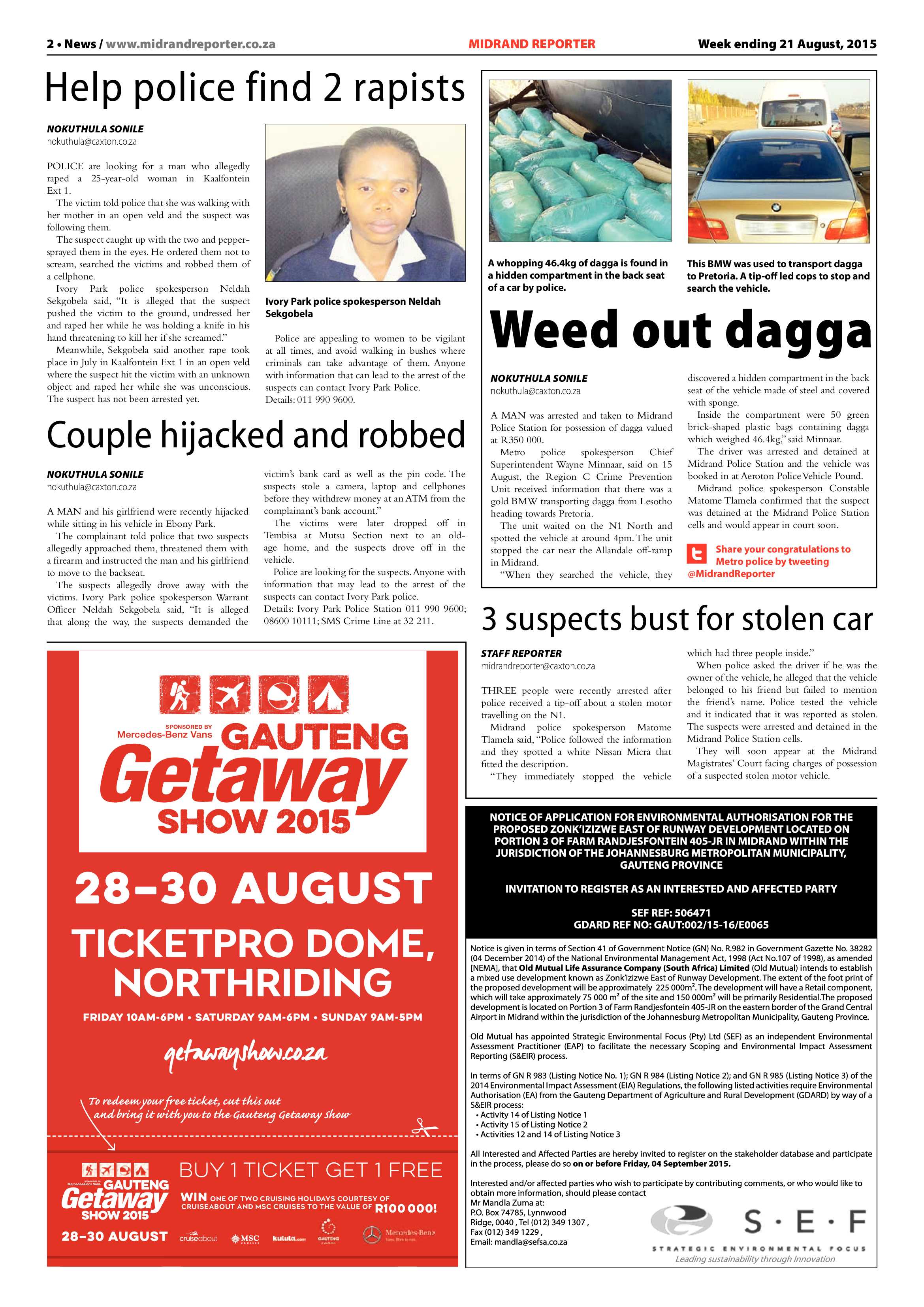 Midrand Reporter 21 August 2015 page 2
