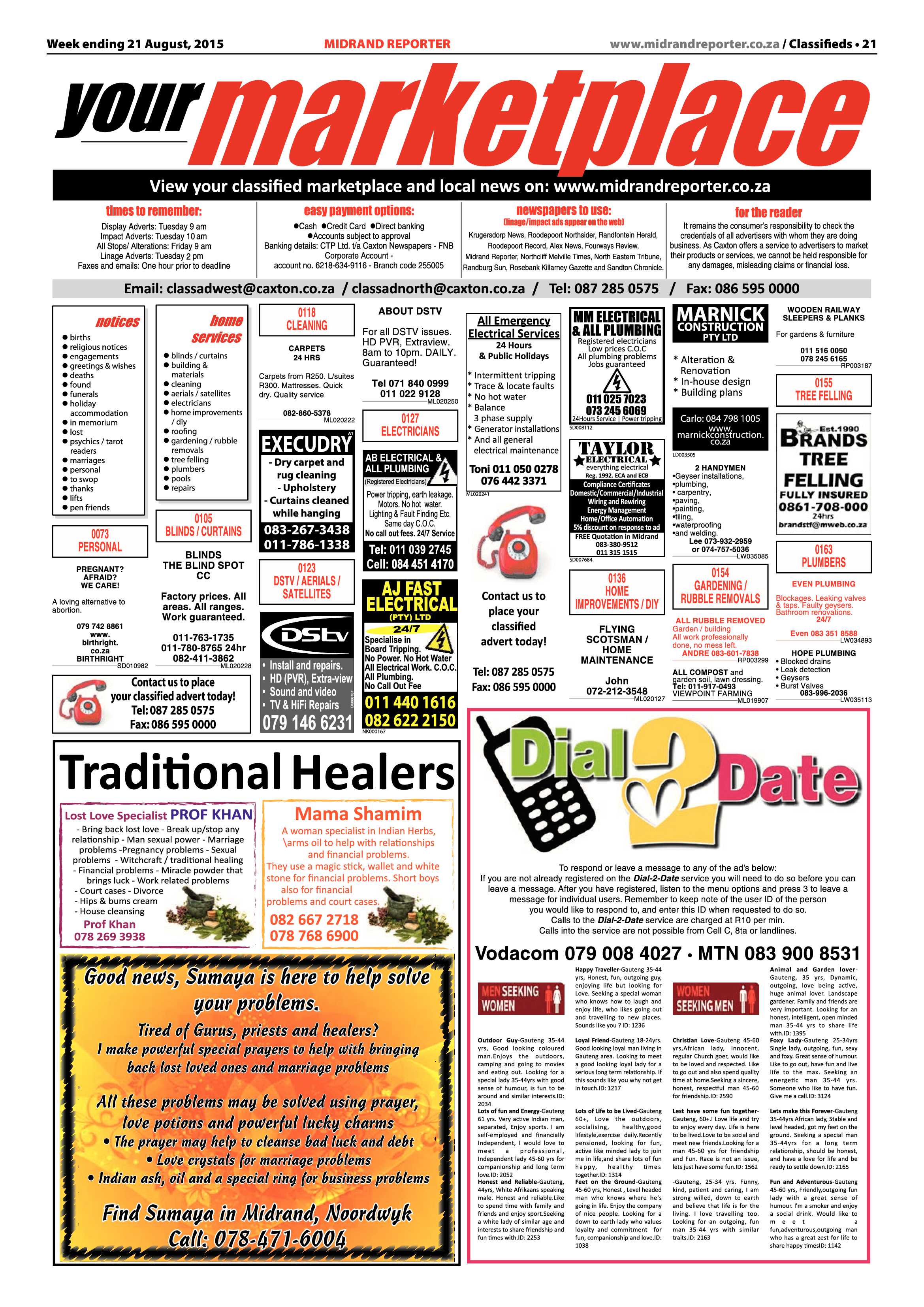 Midrand Reporter 21 August 2015 page 21