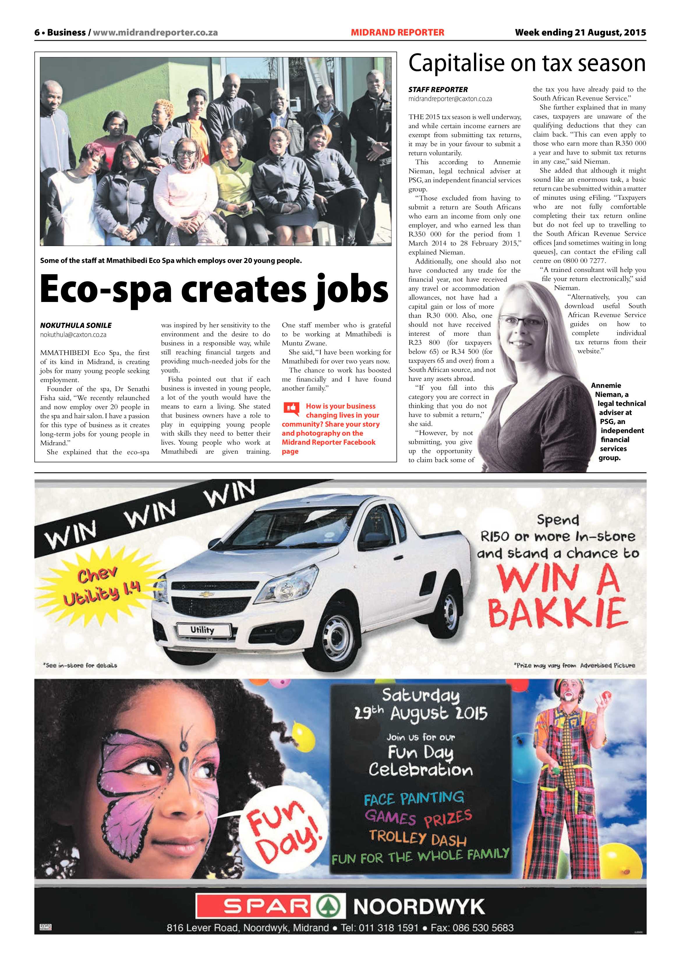 Midrand Reporter 21 August 2015 page 6