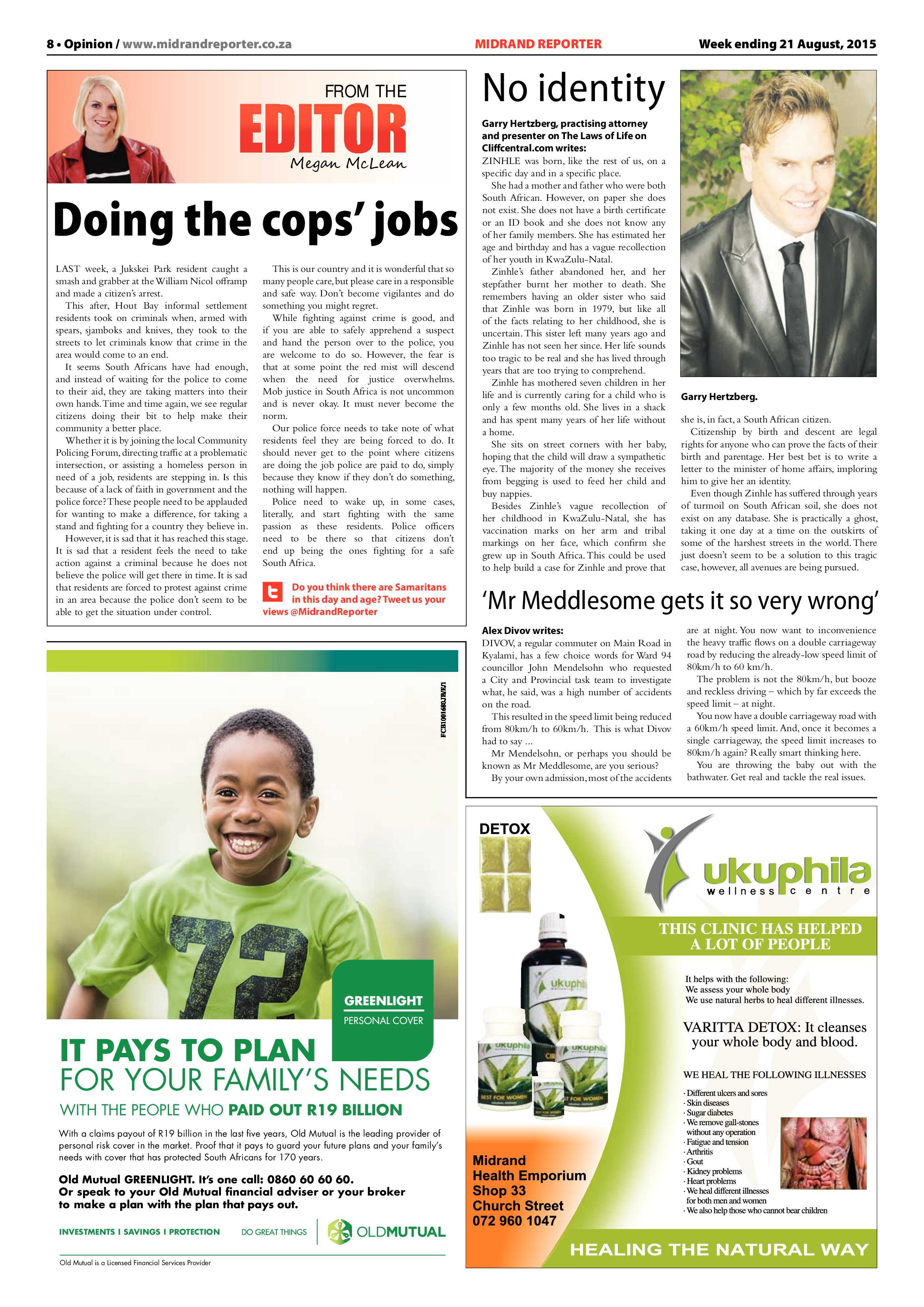 Midrand Reporter 21 August 2015 page 8