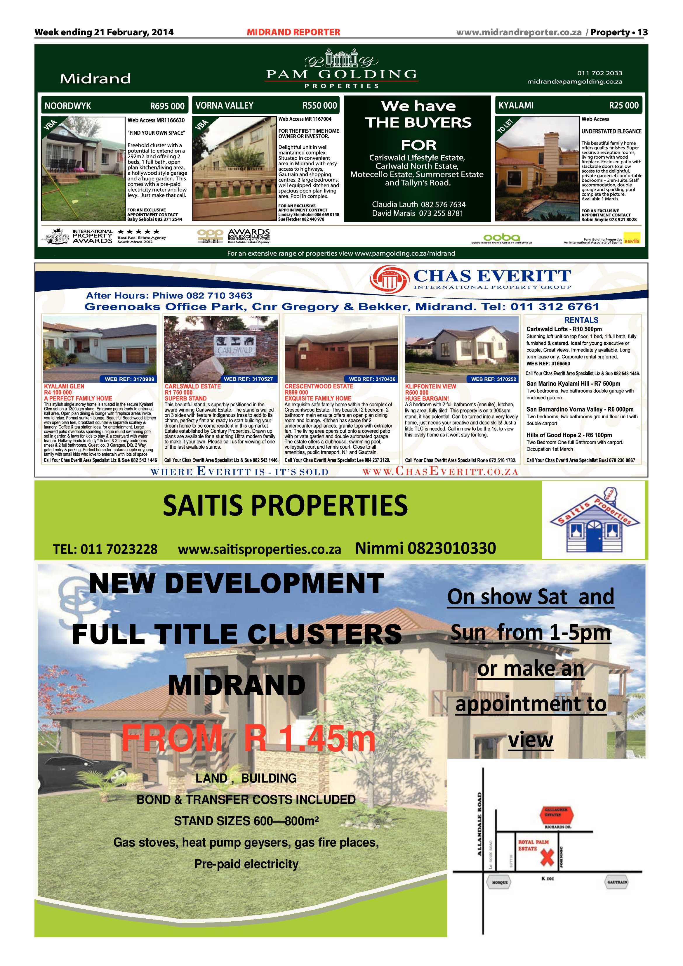 Midrand Reporter 21 February 2014 page 13