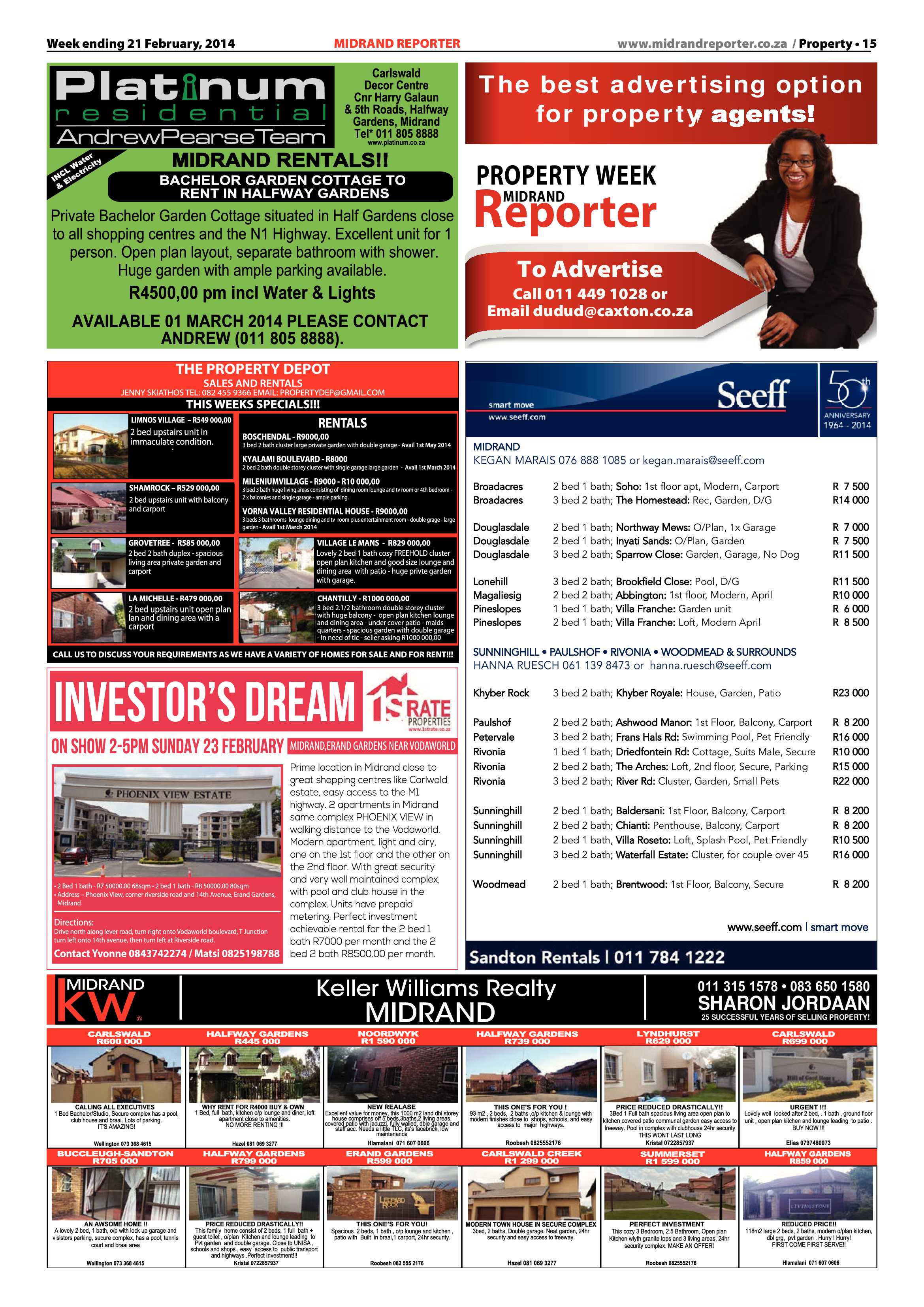 Midrand Reporter 21 February 2014 page 15