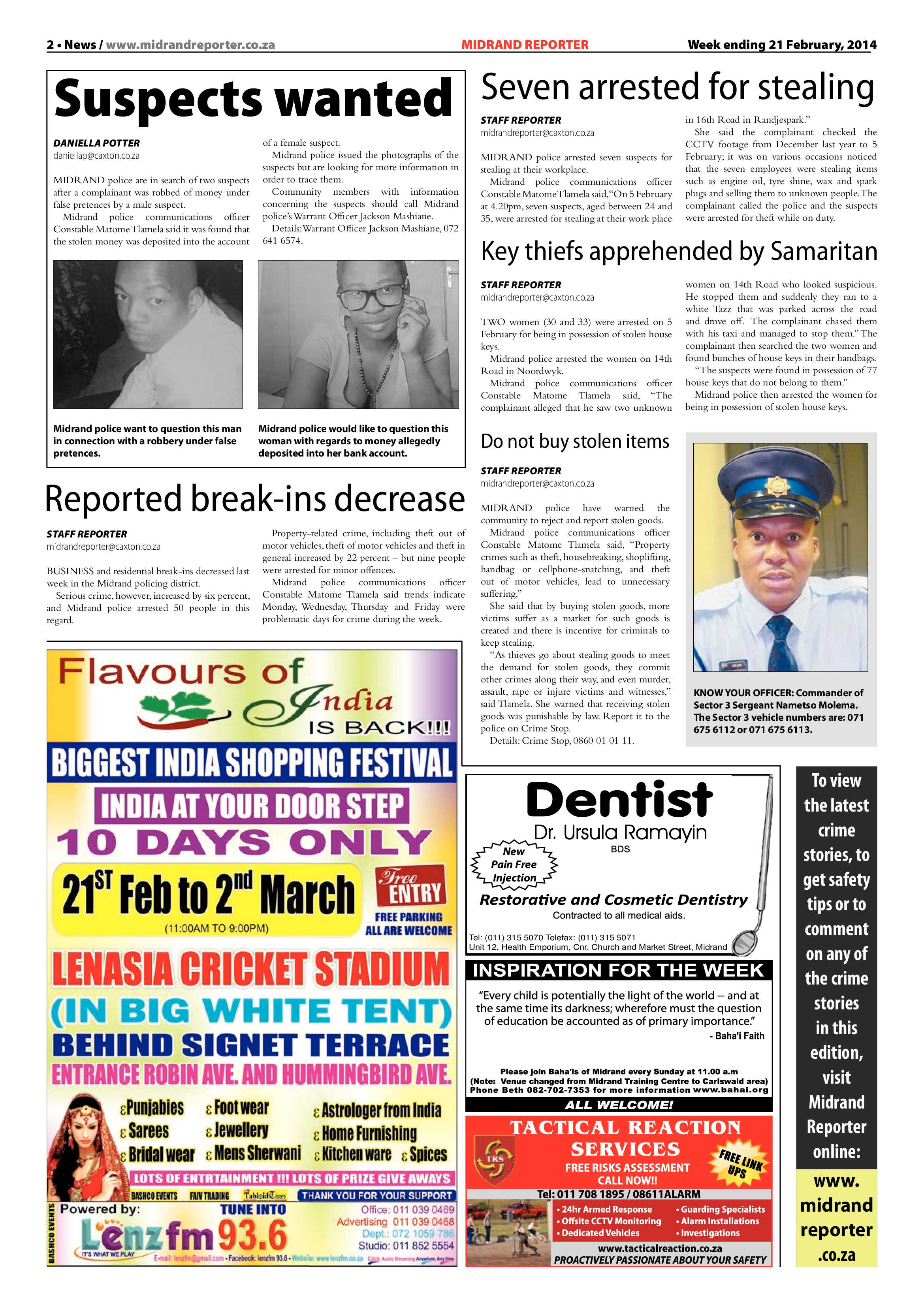 Midrand Reporter 21 February 2014 page 2