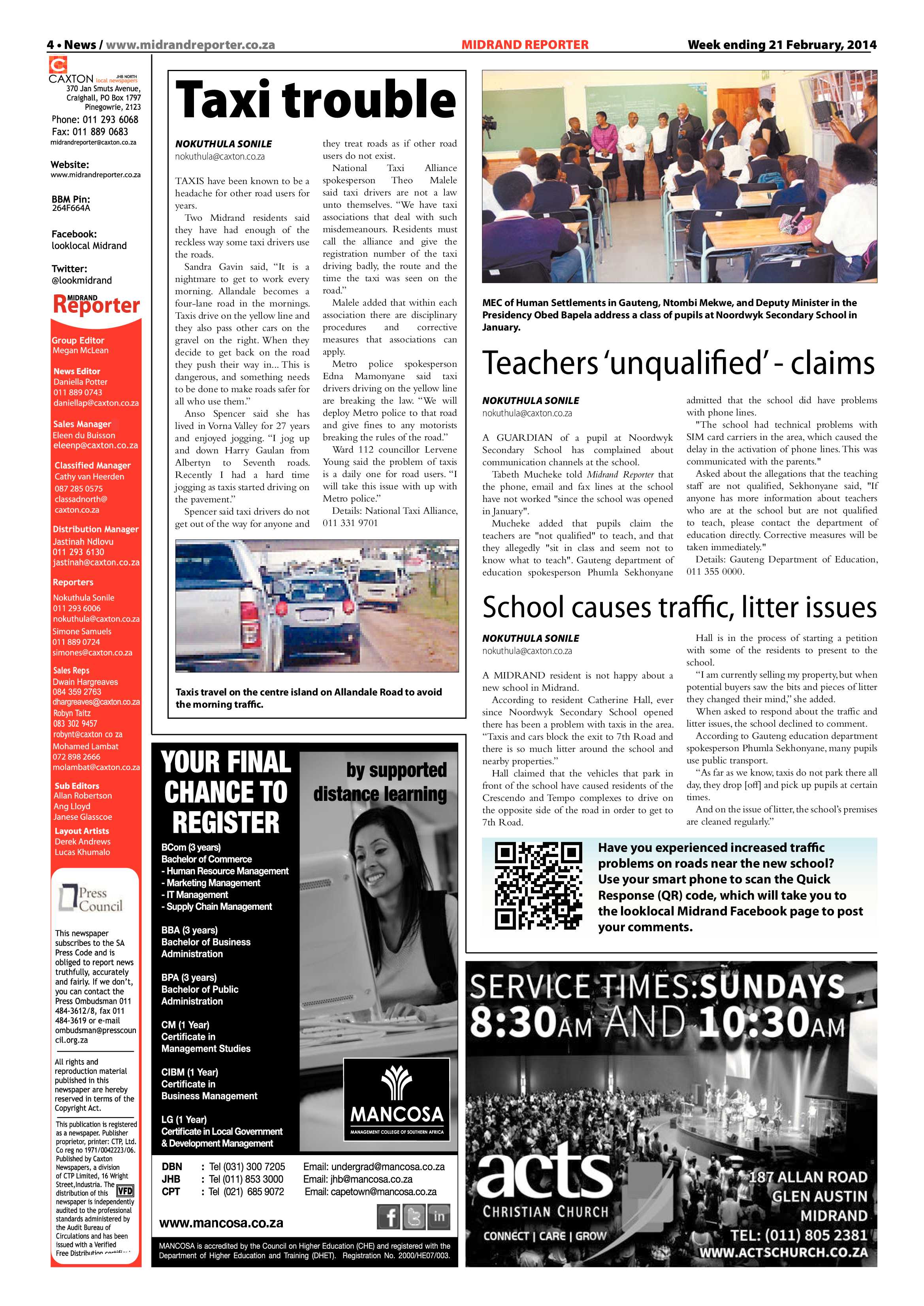 Midrand Reporter 21 February 2014 page 4
