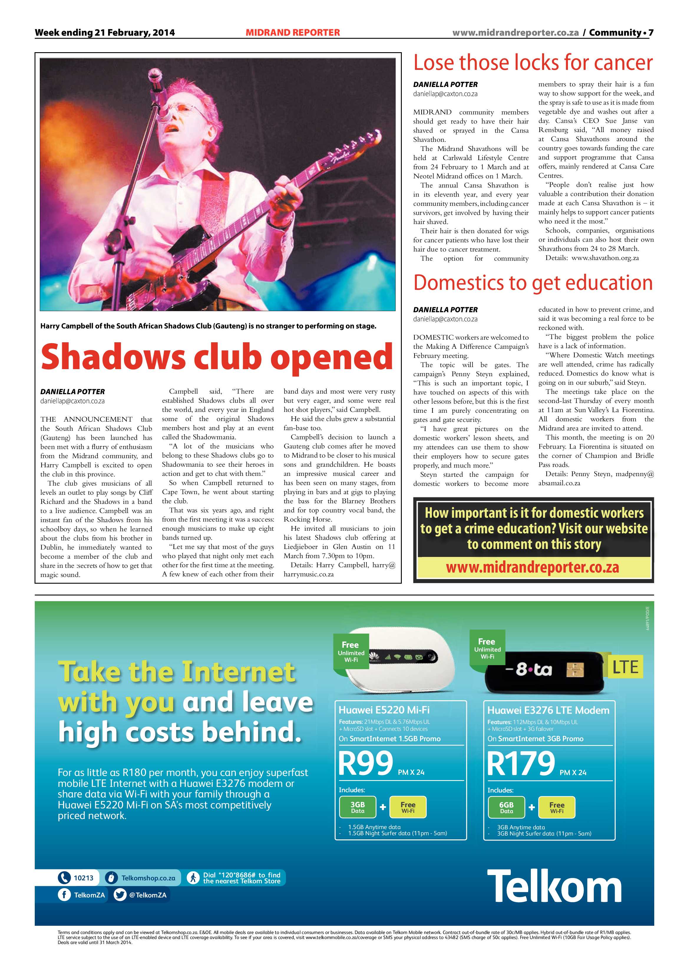 Midrand Reporter 21 February 2014 page 7