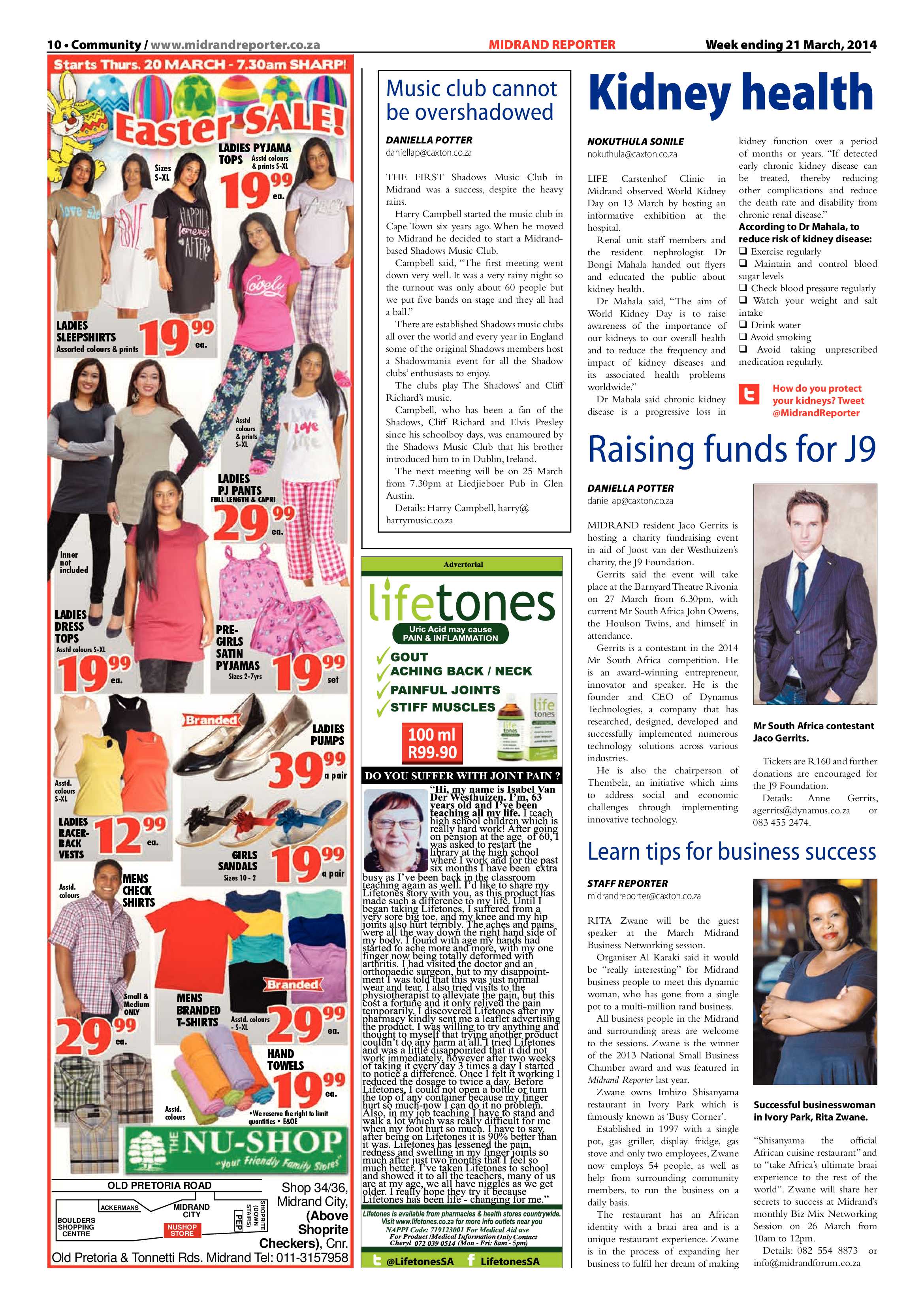 Midrand Reporter 21 March 2014 page 10
