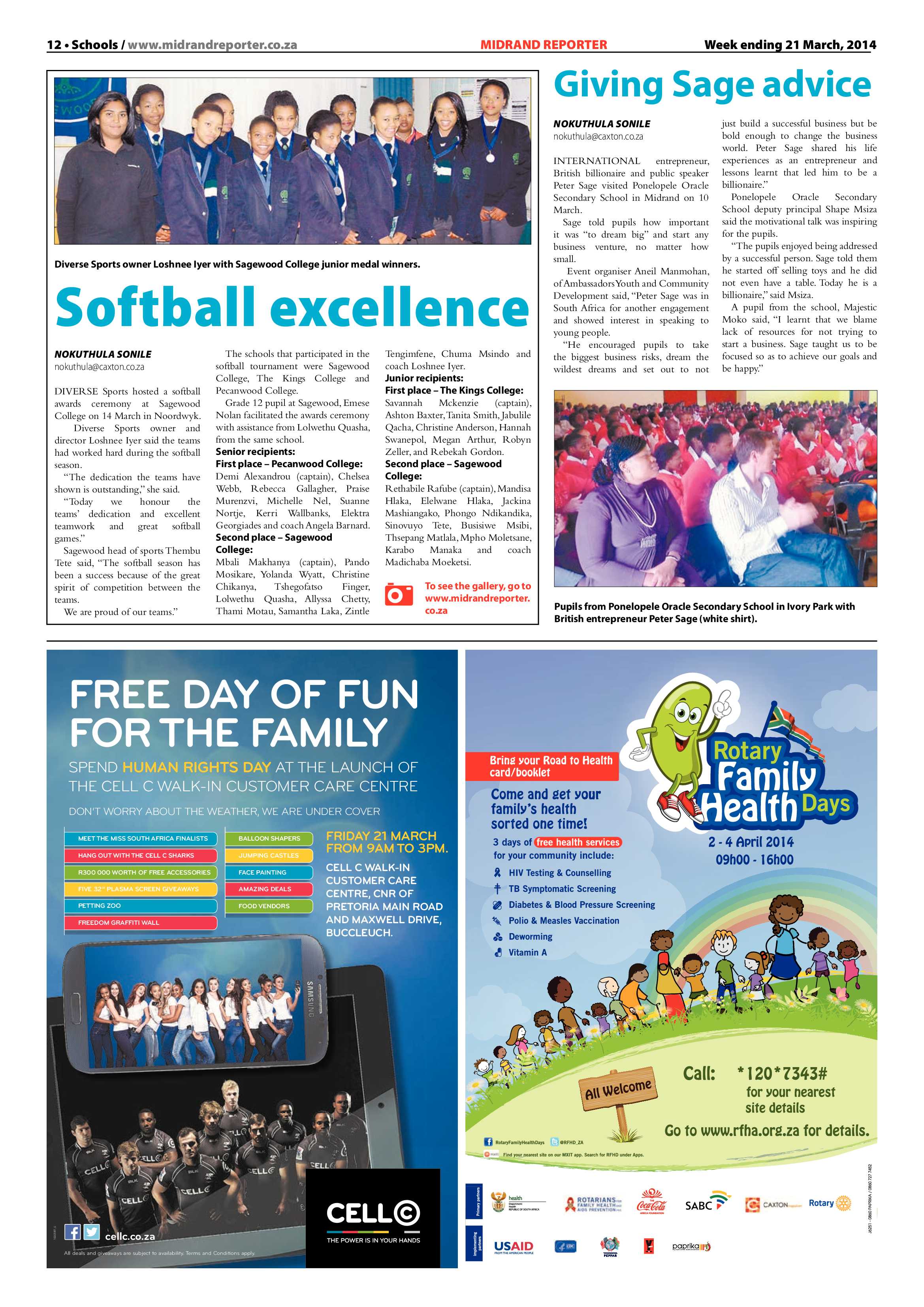 Midrand Reporter 21 March 2014 page 12