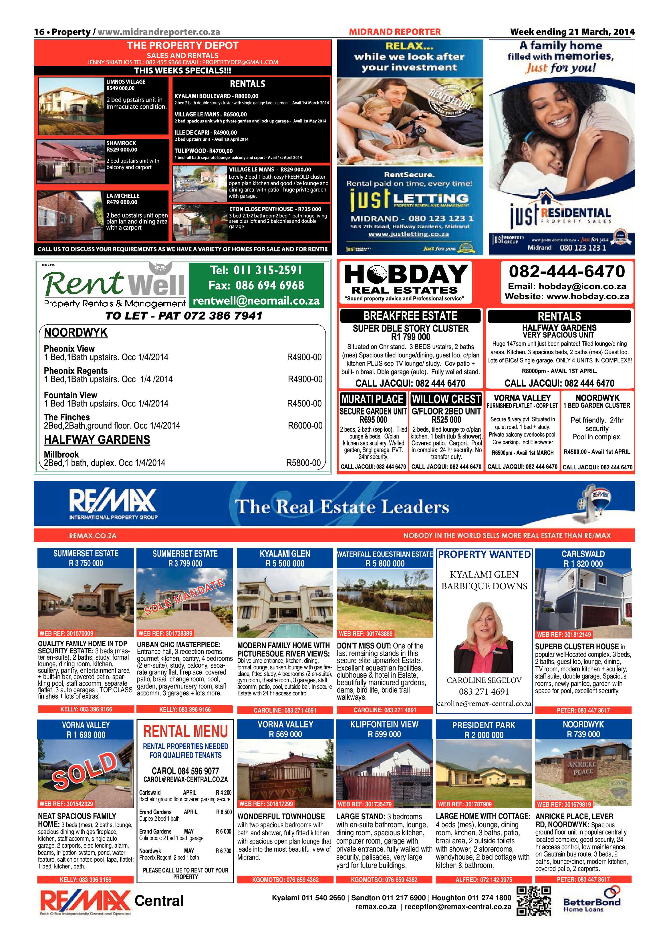 Midrand Reporter 21 March 2014 page 16