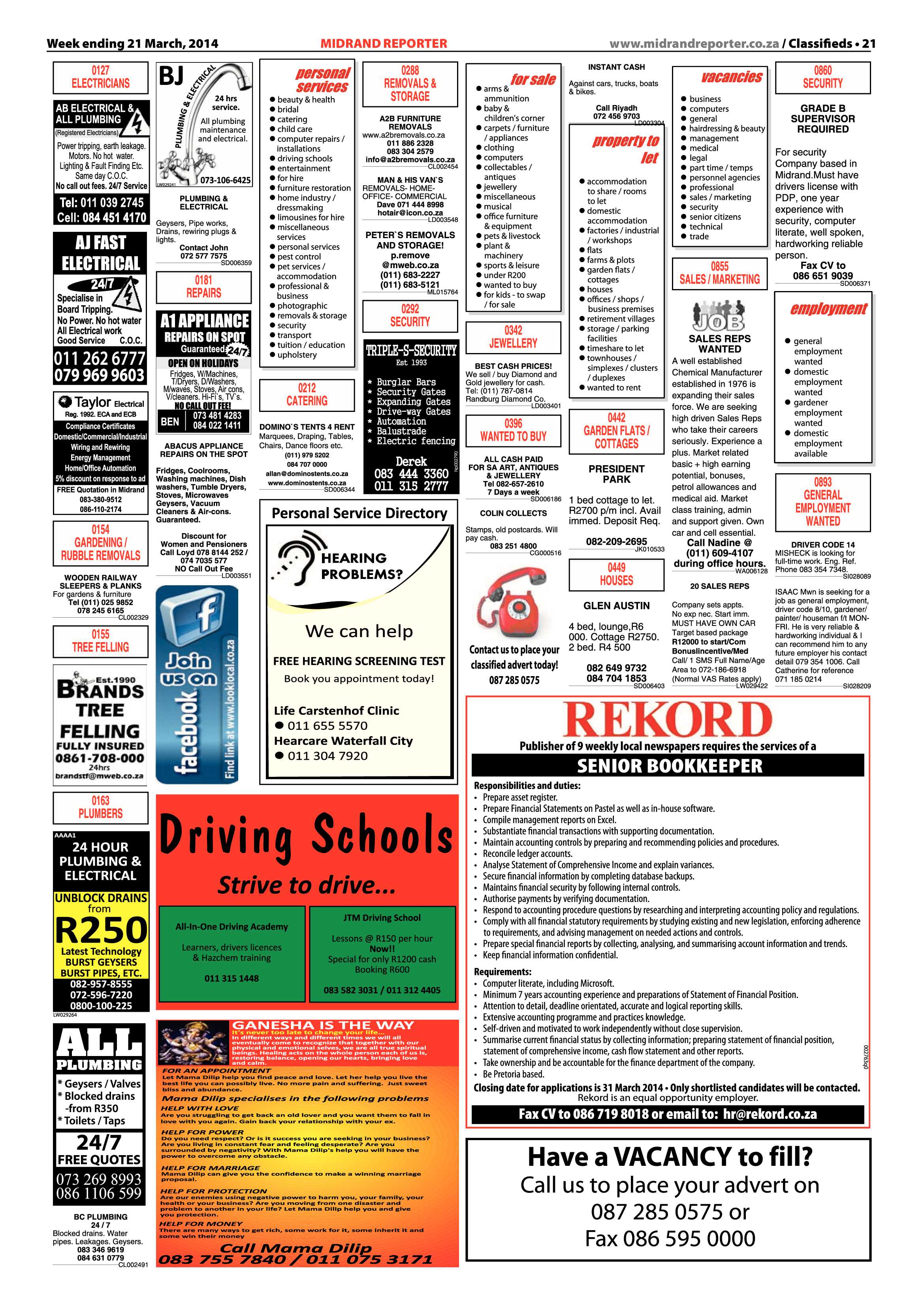 Midrand Reporter 21 March 2014 page 21