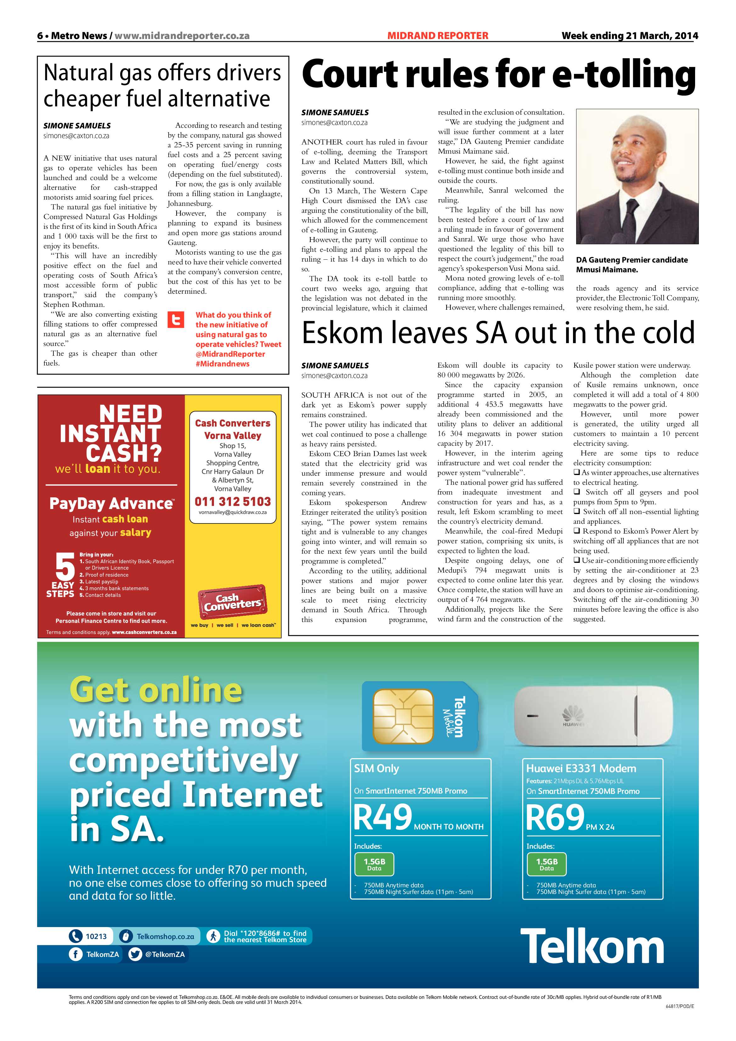 Midrand Reporter 21 March 2014 page 6