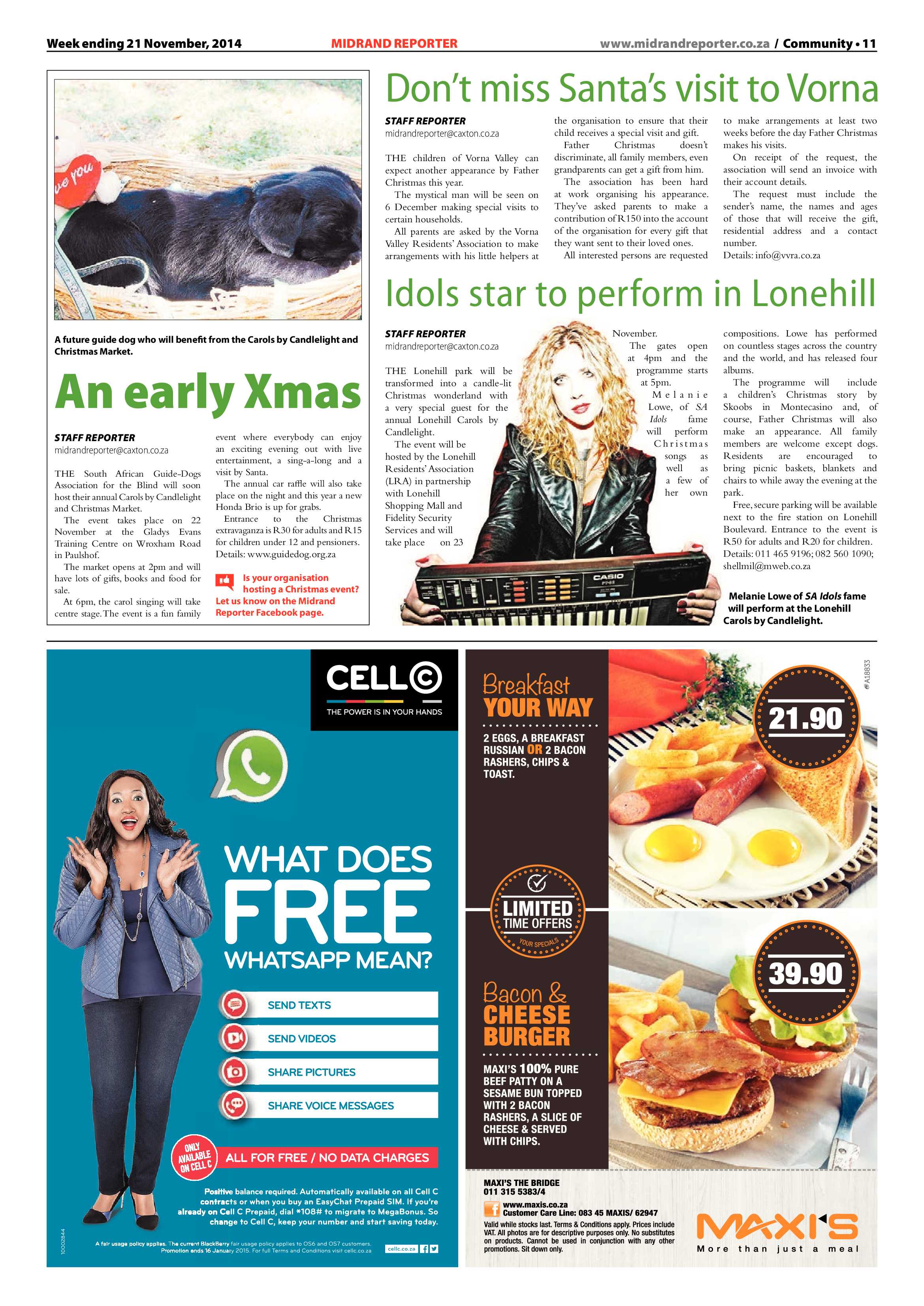 Midrand Reporter 21 November 2014 page 11